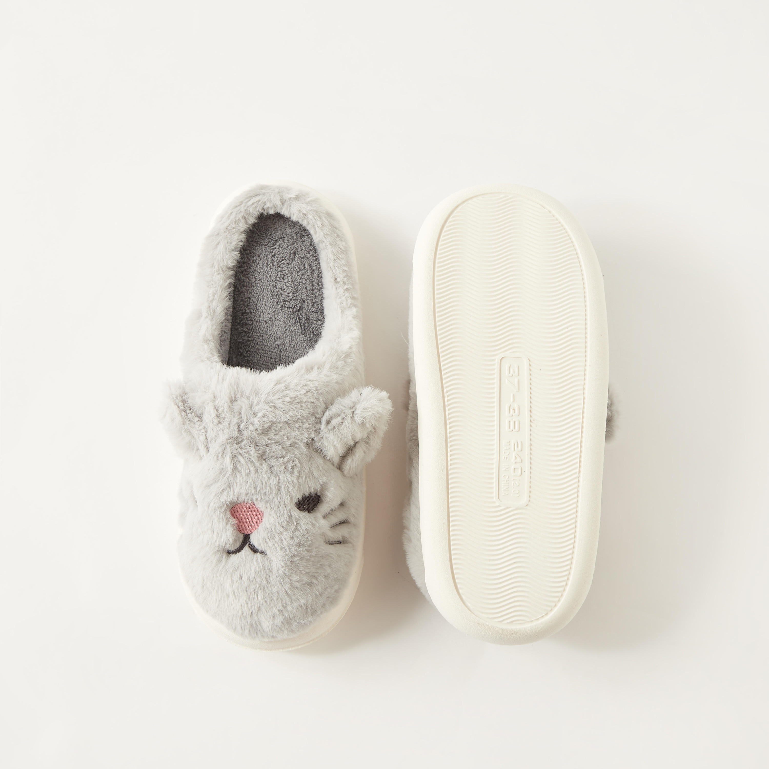 Bunny Applique Slip-On Bedroom Slippers-girls-shoes-flipflopsandslides-image-5
