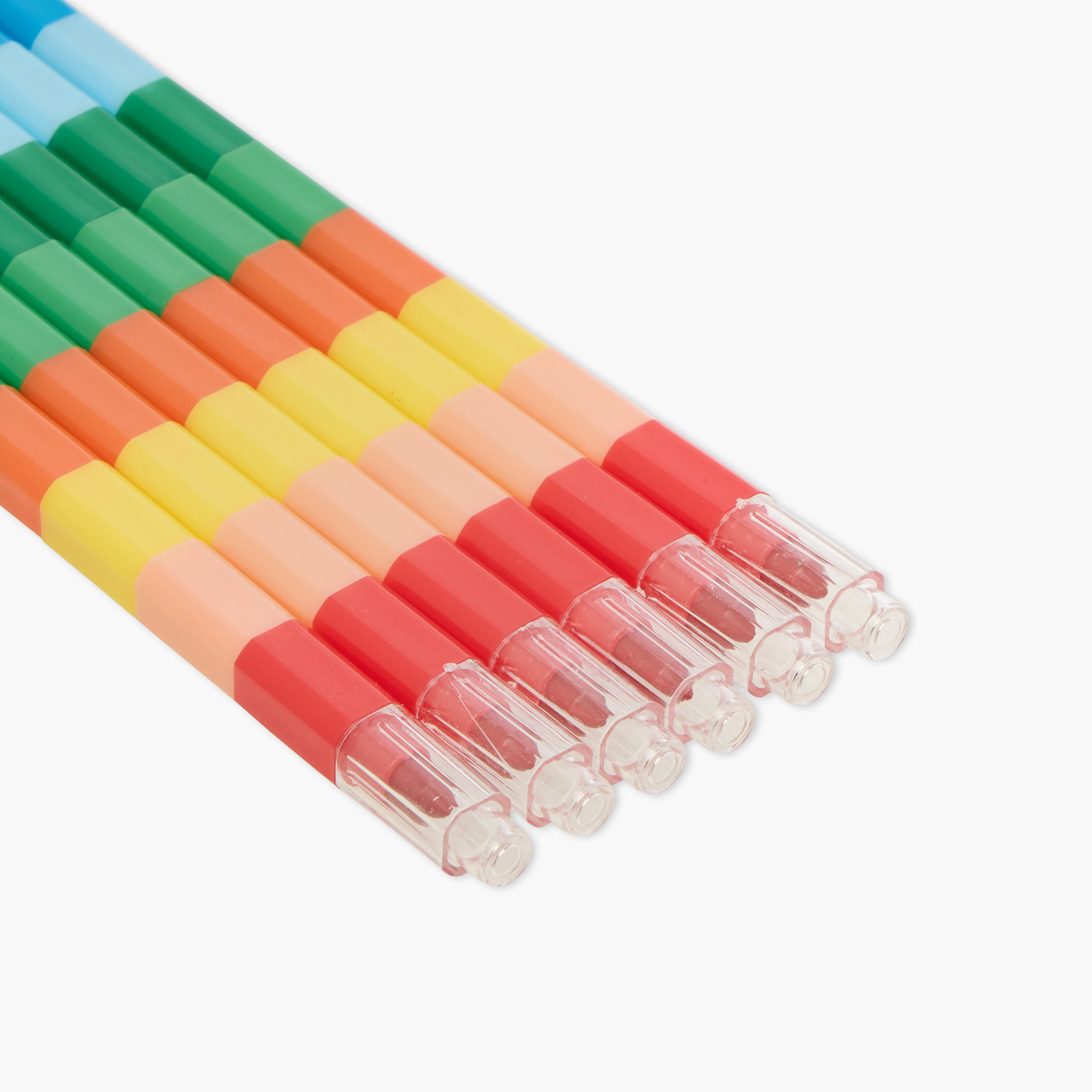 مجموعة أقلام تلوين شمعية 6 ألوان من جلو-school-stationery-pensandpencils-image-3