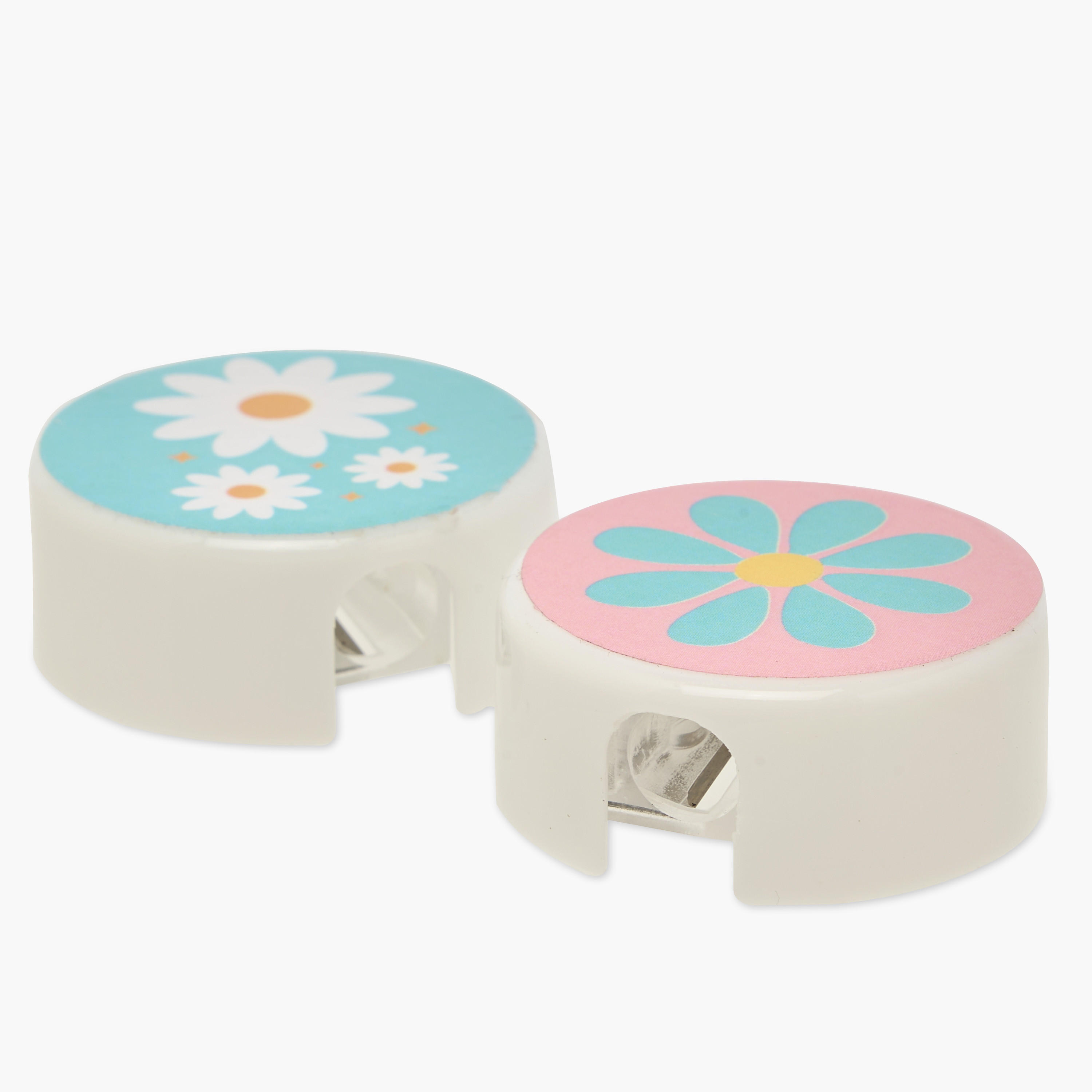 GLOO 4-Piece Butterfly and Floral Print Sharpener and Eraser Set-school-stationery-sets-image-4