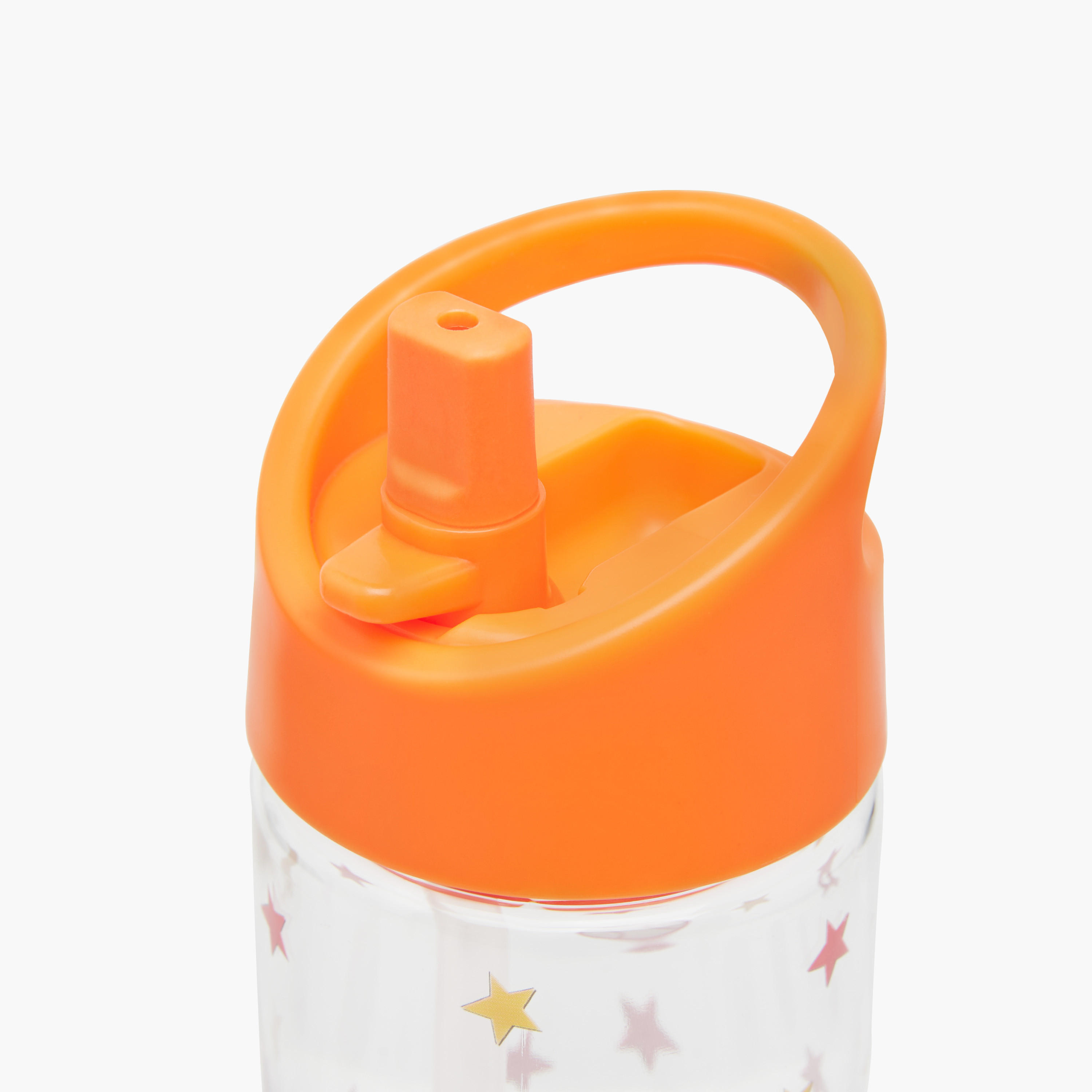 GLOO Football Print Water Bottle with Straw and Handle - 420 ml-school-waterbottles-image-4