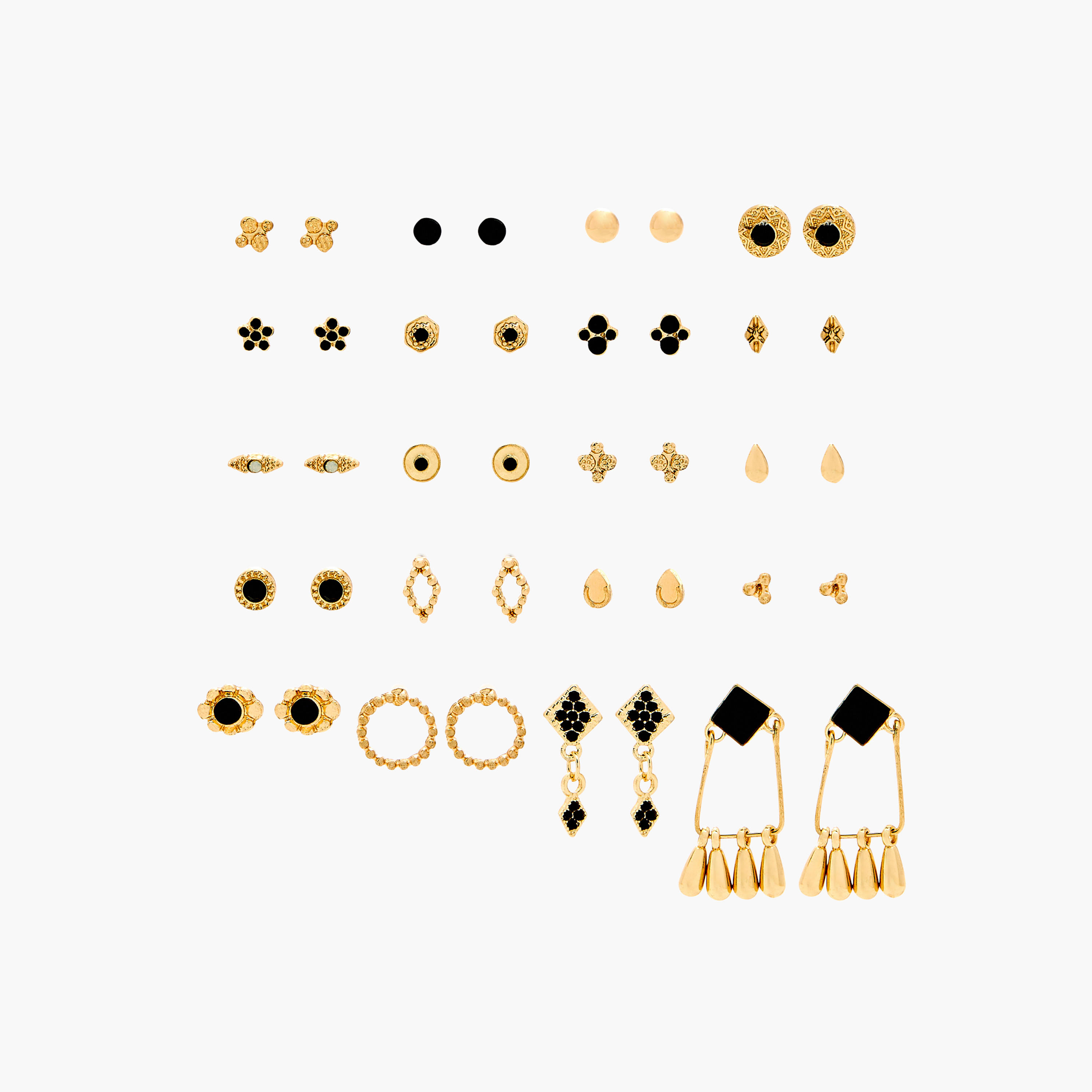 Assorted Earrings with Pushback Closure - Set of 20-women-watchesandjewellery-jewellery-earrings-image-1