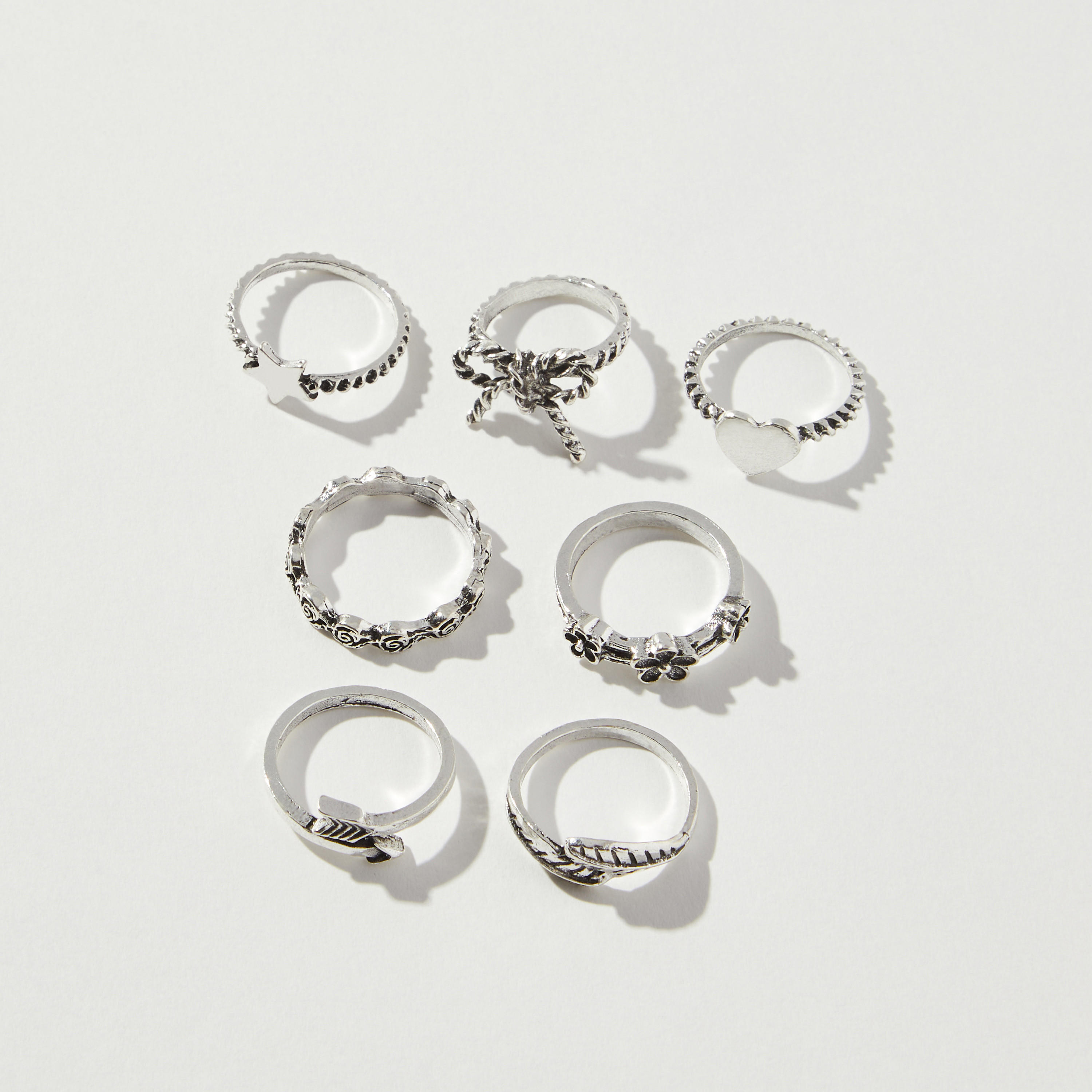 Butterfly Detail Ring - Set of 9-women-watchesandjewellery-jewellery-rings-image-2