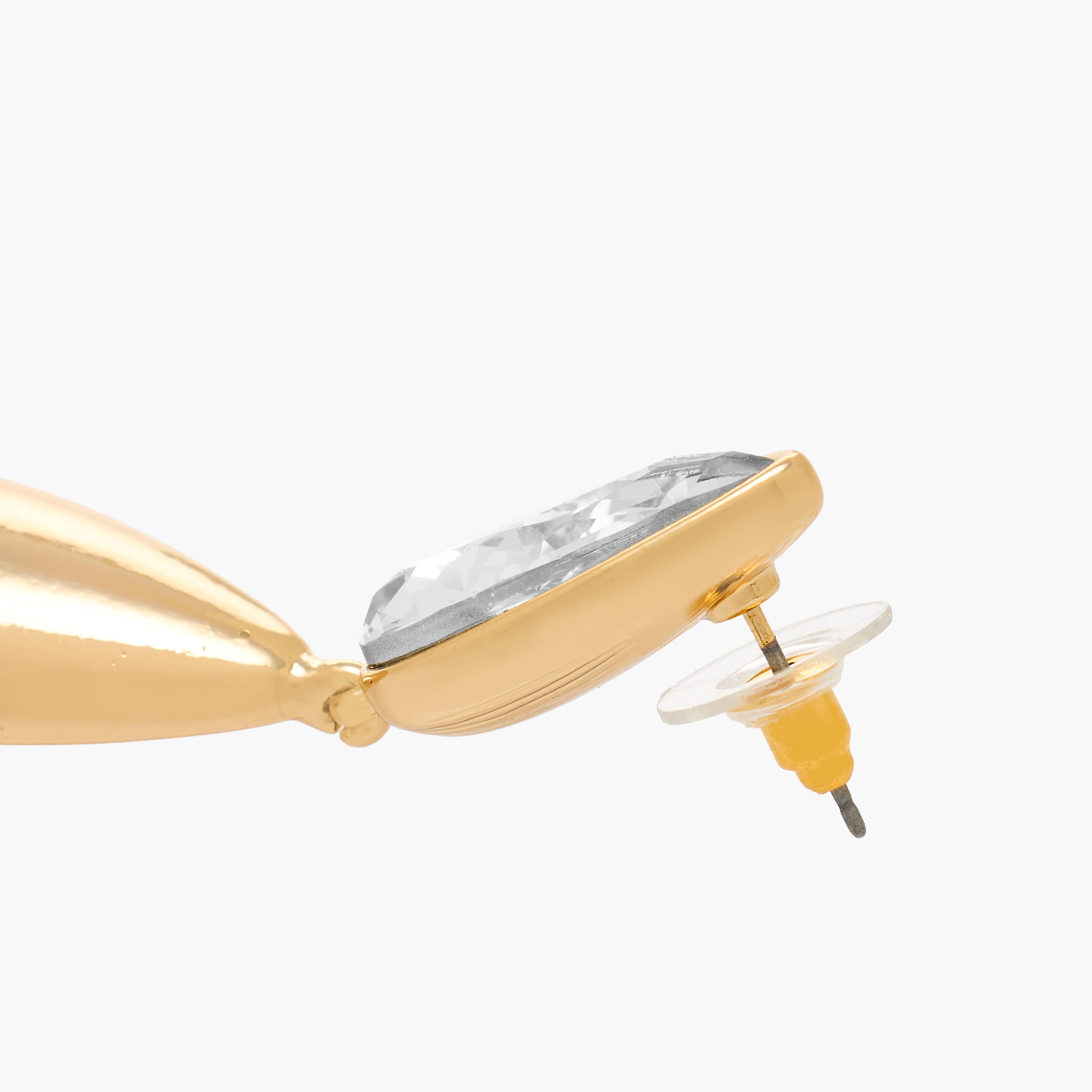 حلقان سادة بمكبس إغلاق خلفي-women-watchesandjewellery-jewellery-earrings-image-4