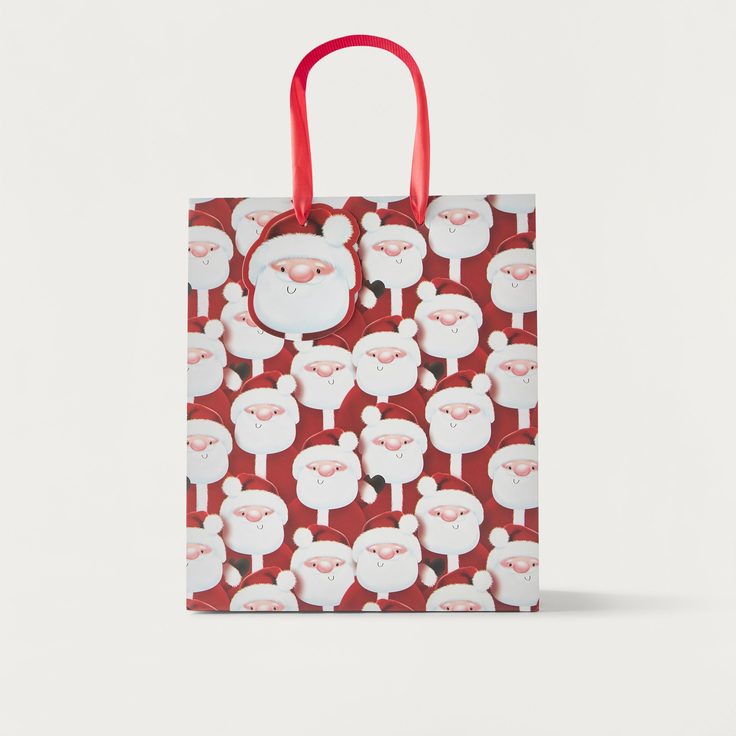 Eurowrap Santa Claus Print Paper Gift Bag - Large-household-giftingaccessories-giftings-image-1