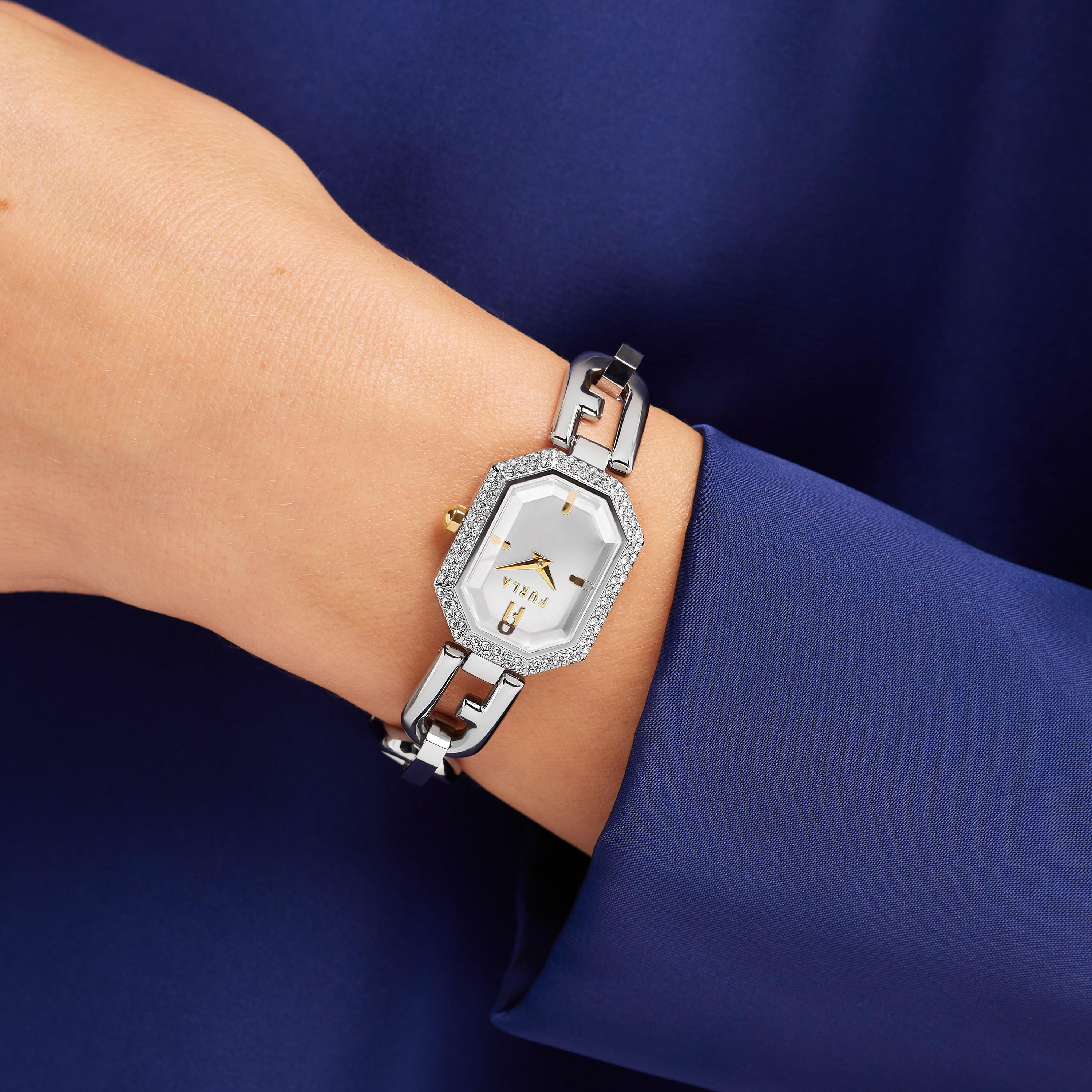 ساعة أنالوج فضية ذات ستانلس ستيل مع 22 مم من فورلا للنساء | WW00044008L1-women-watchesandjewellery-watches-image-4