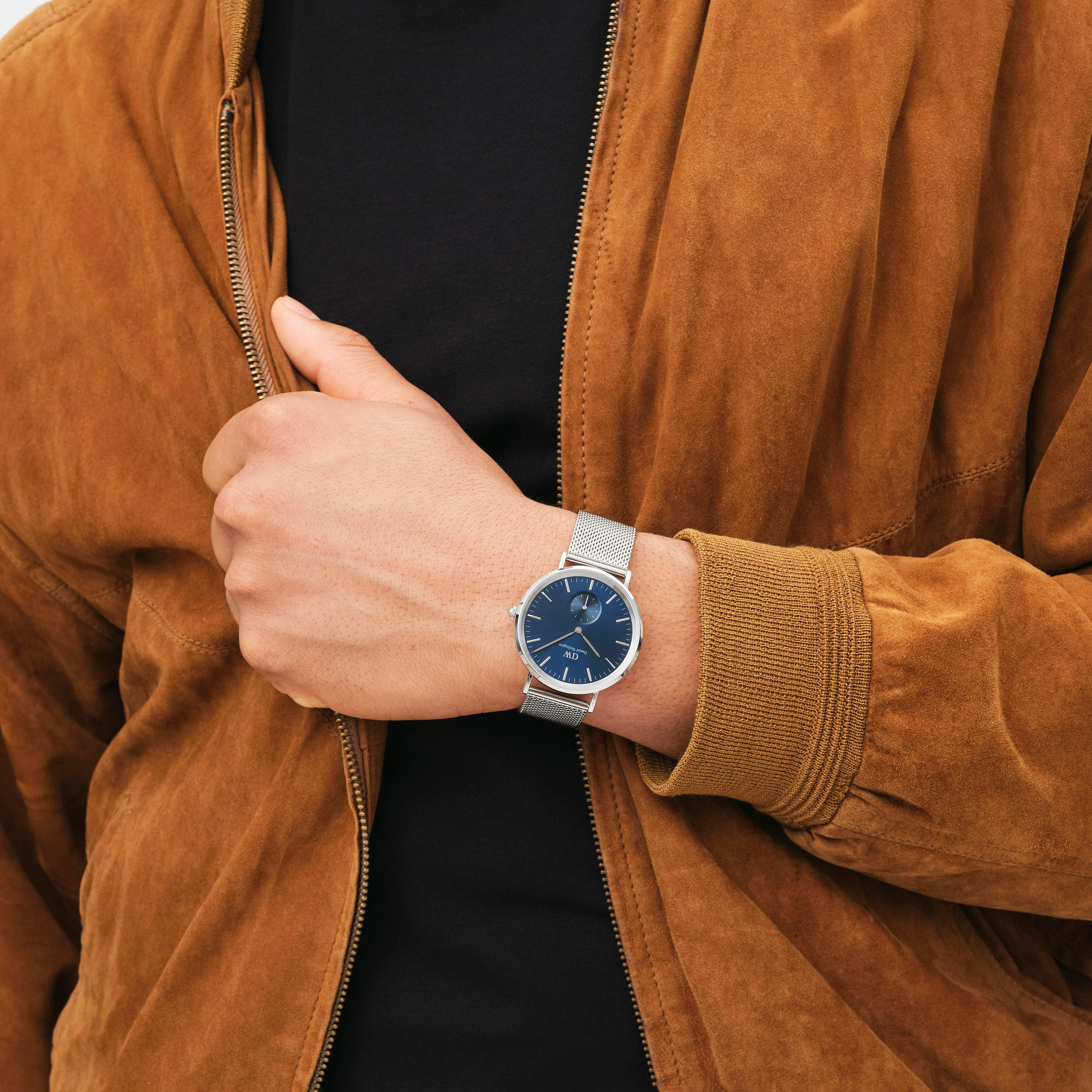 Daniel Wellington Men's 40 MM Silver Analog Stainless Steel Watch | DW00100710-men-watchesandjewellery-watches-image-4