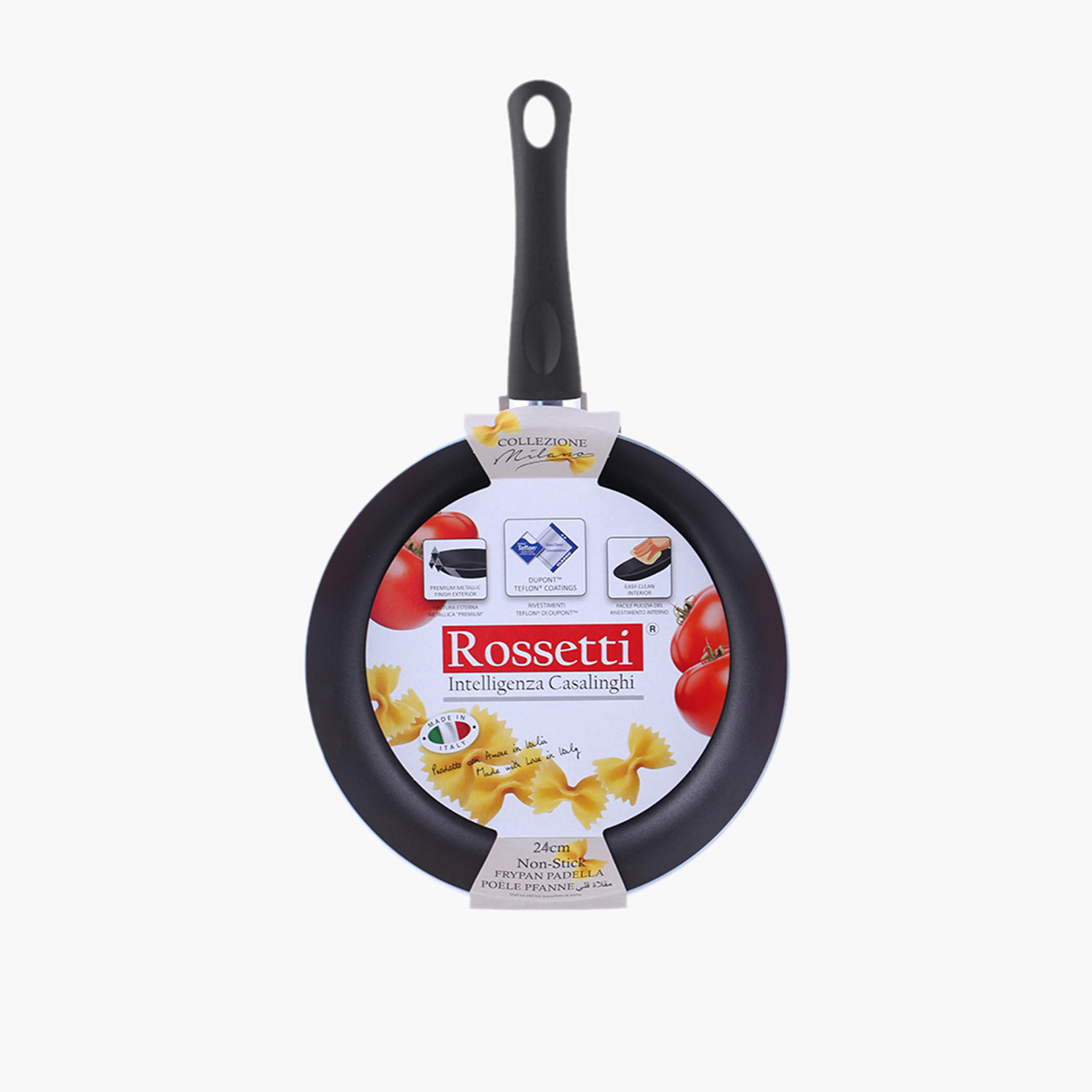 مقلاة ألومنيوم ميلانو من روسيتي - 24 سم-household-kitchen-cookware-potsandpans-image-1