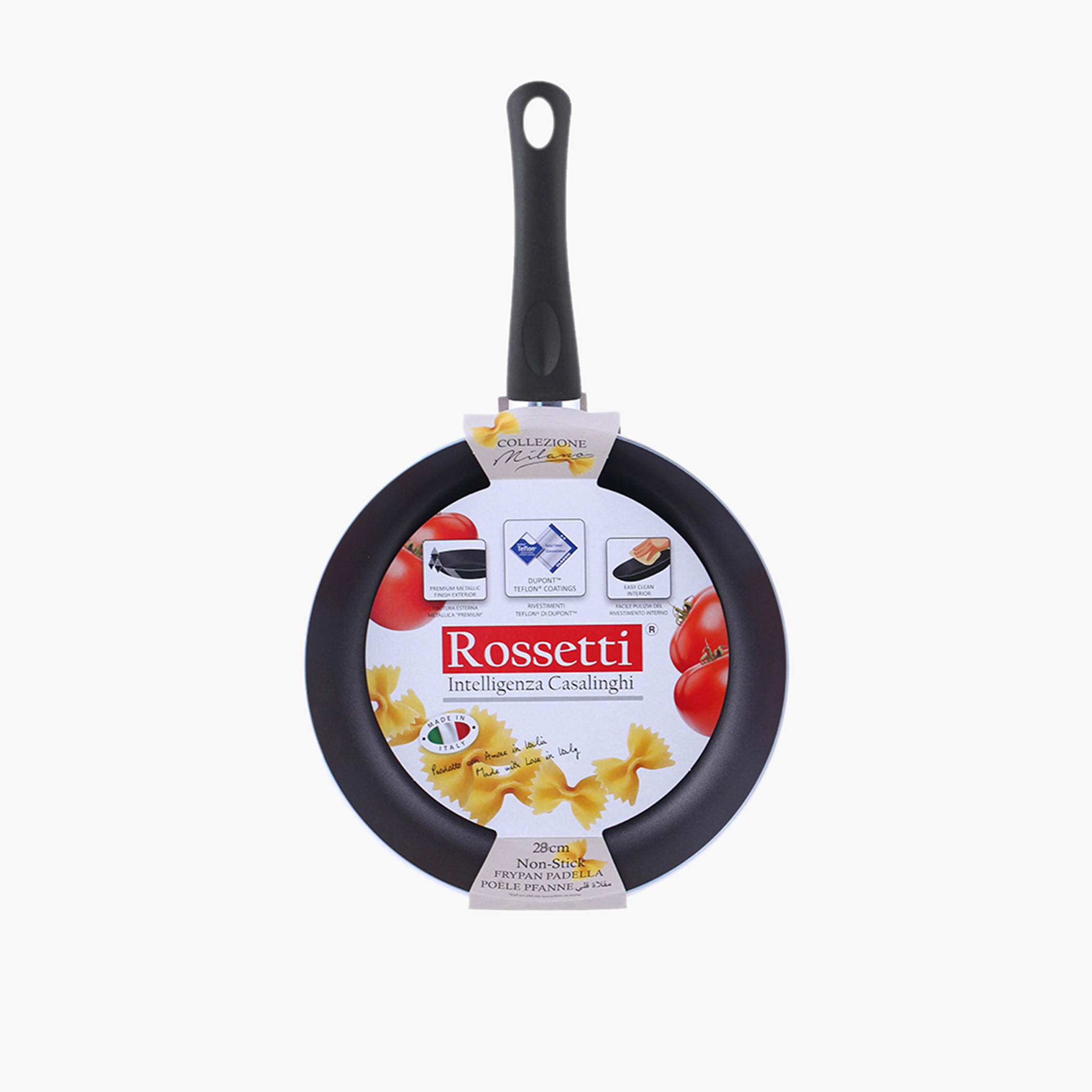 مقلاة ألومنيوم ميلانو من روسيتي - 28 سم-household-kitchen-cookware-potsandpans-image-1