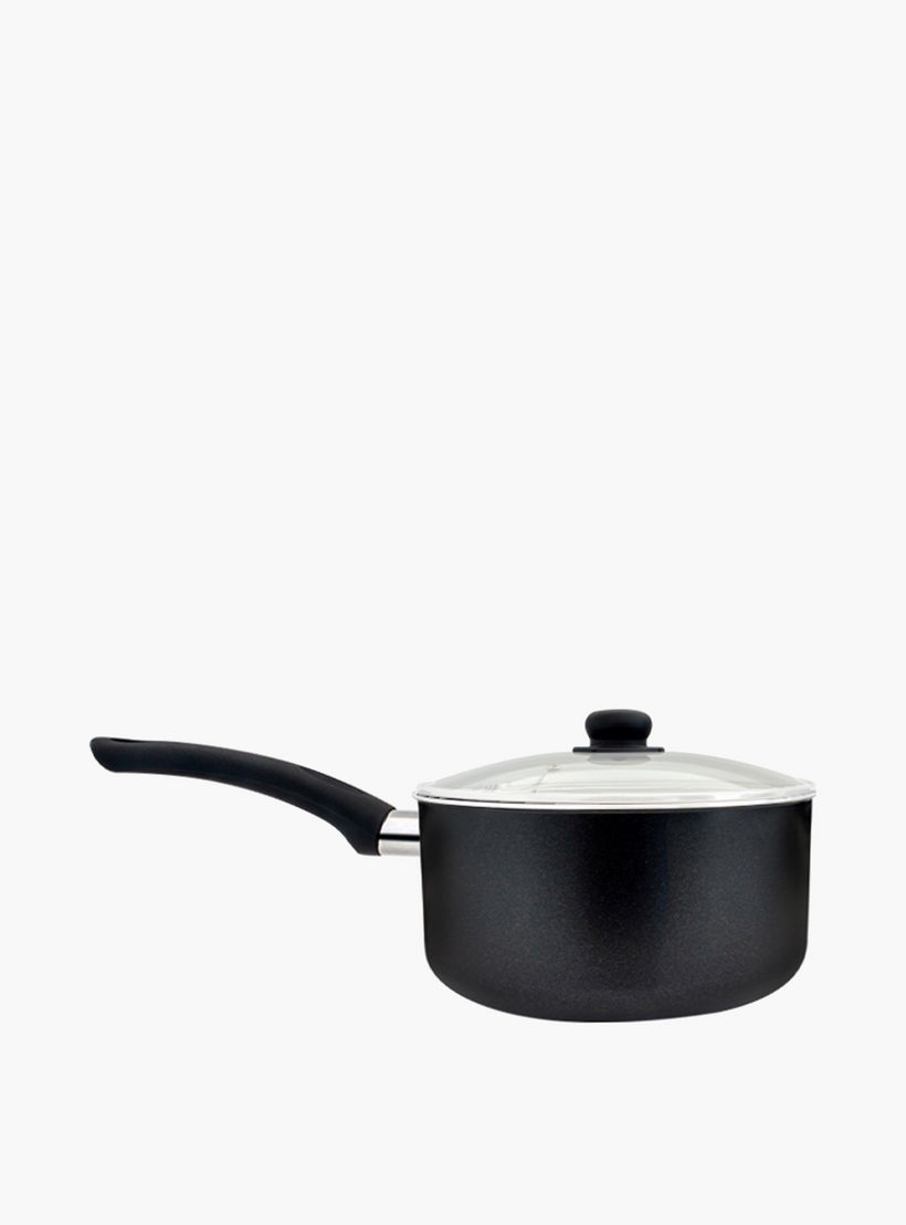 Rossetti Milano Aluminium Saucepan with Glass Lid - 20 cm-household-kitchen-cookware-potsandpans-image-4