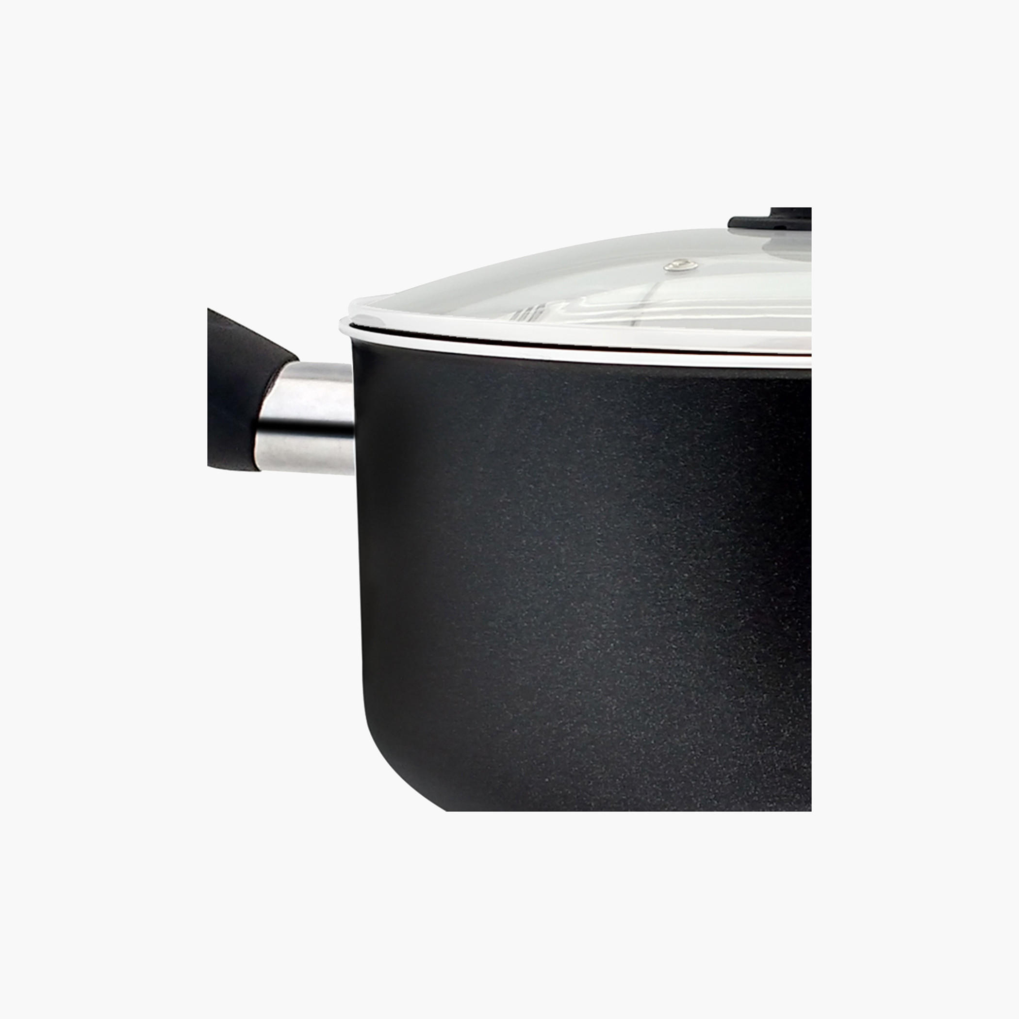 Rossetti Milano Aluminium Saucepan with Glass Lid - 20 cm-household-kitchen-cookware-potsandpans-image-5