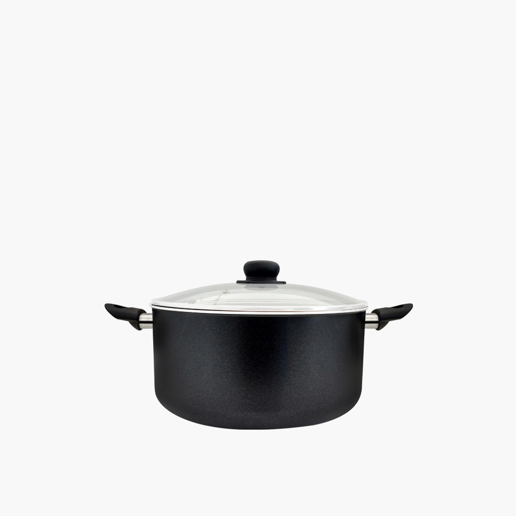 كسرولة ألومنيوم بغطاء زجاجي  ميلانو من روسيتي - 20 سم-household-kitchen-cookware-potsandpans-image-1
