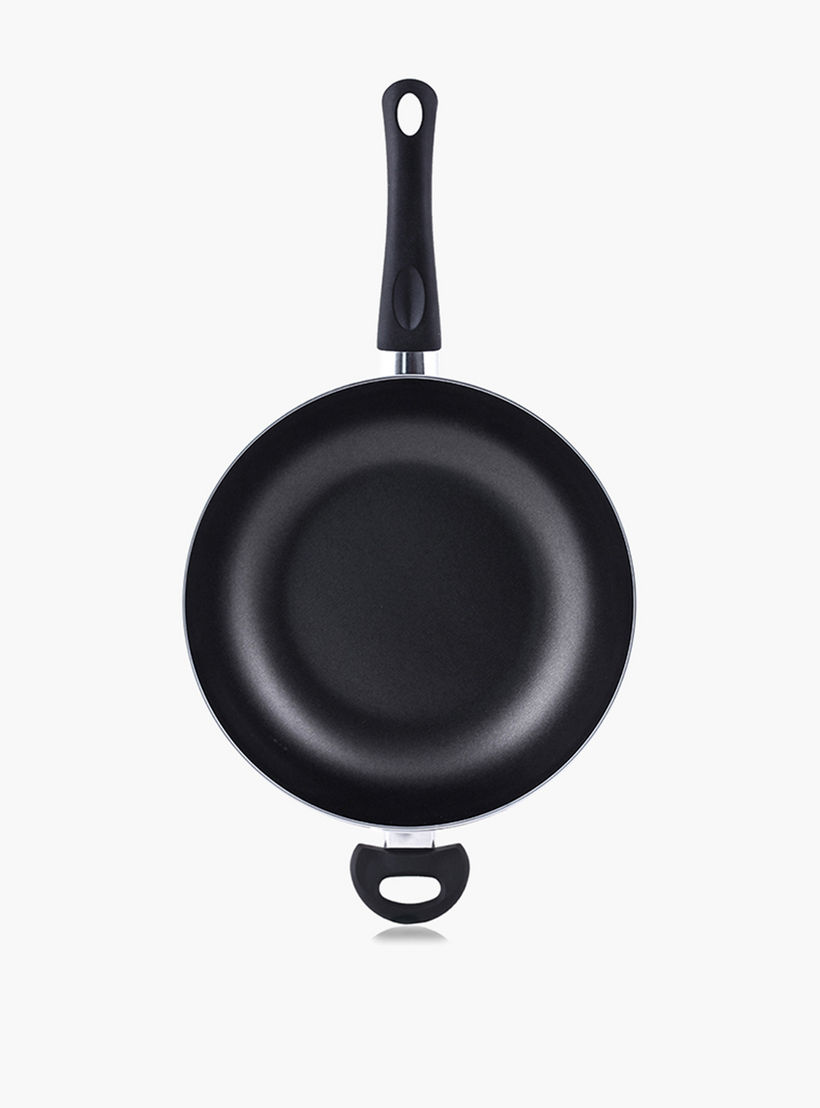 Rossetti Milano Aluminium Stir Fry Wok with Handle - 32 cm-household-kitchen-cookware-potsandpans-image-3
