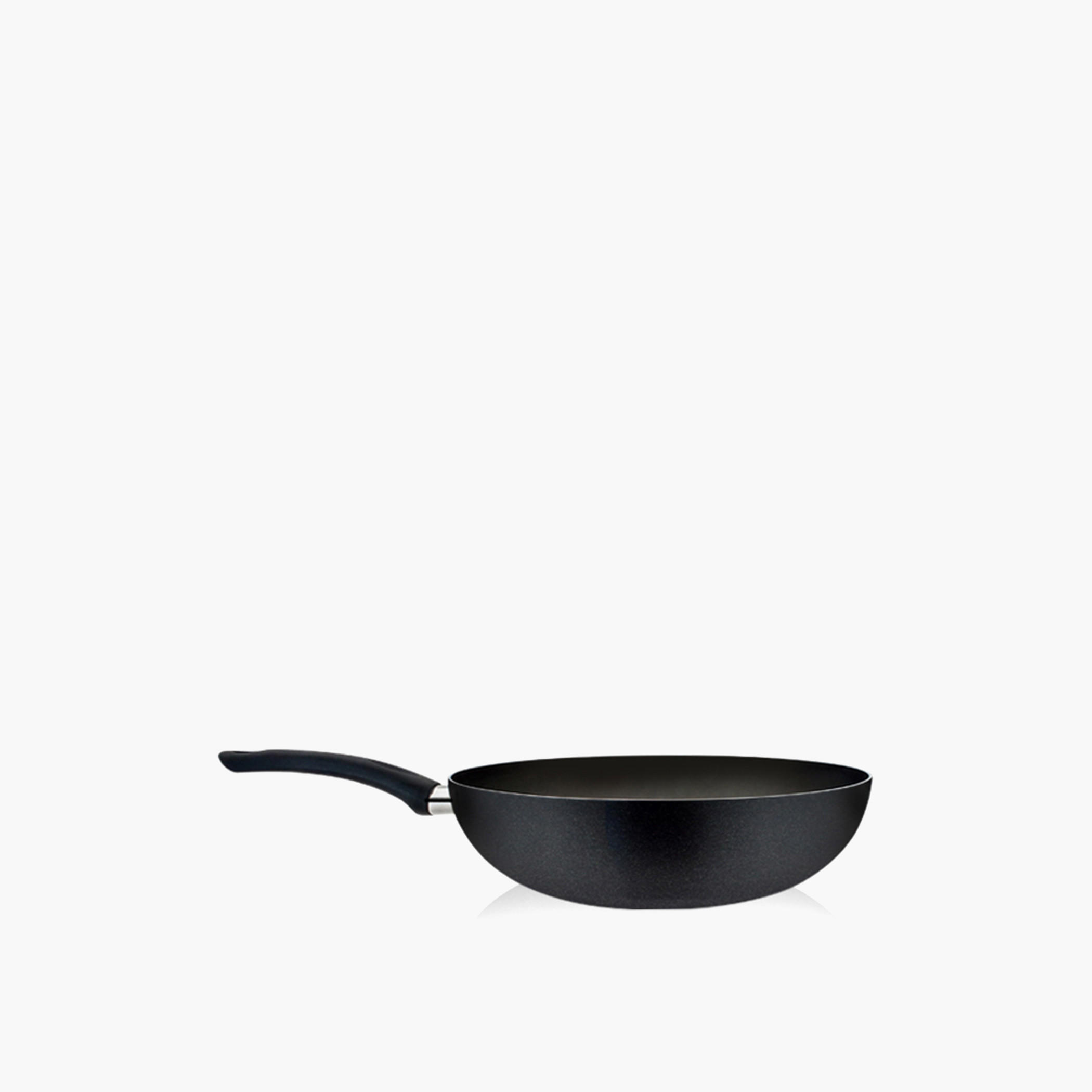 Rossetti Milano Aluminium Wok with Handle - 28 cms-household-kitchen-cookware-potsandpans-image-1