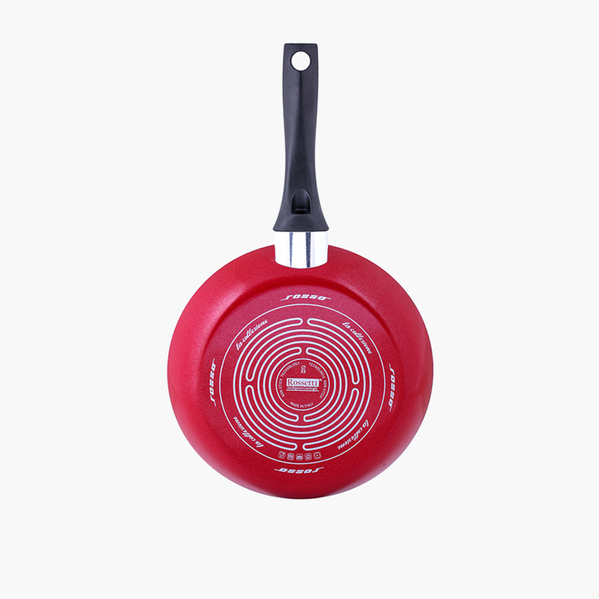 Rossetti Rosso Aluminium Fry Pan with Handle - 22 cms-household-kitchen-cookware-potsandpans-image-3