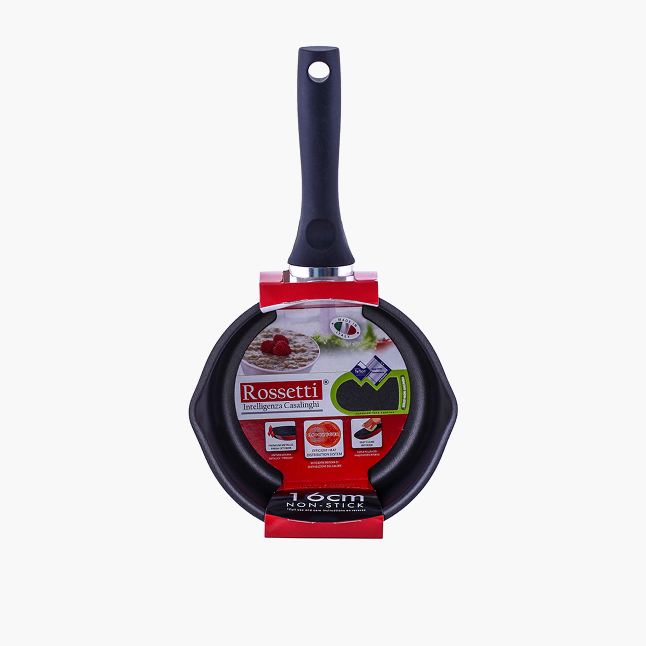 Rossetti Rosso Aluminium Milk Pan - 16 cm-household-kitchen-cookware-potsandpans-image-2