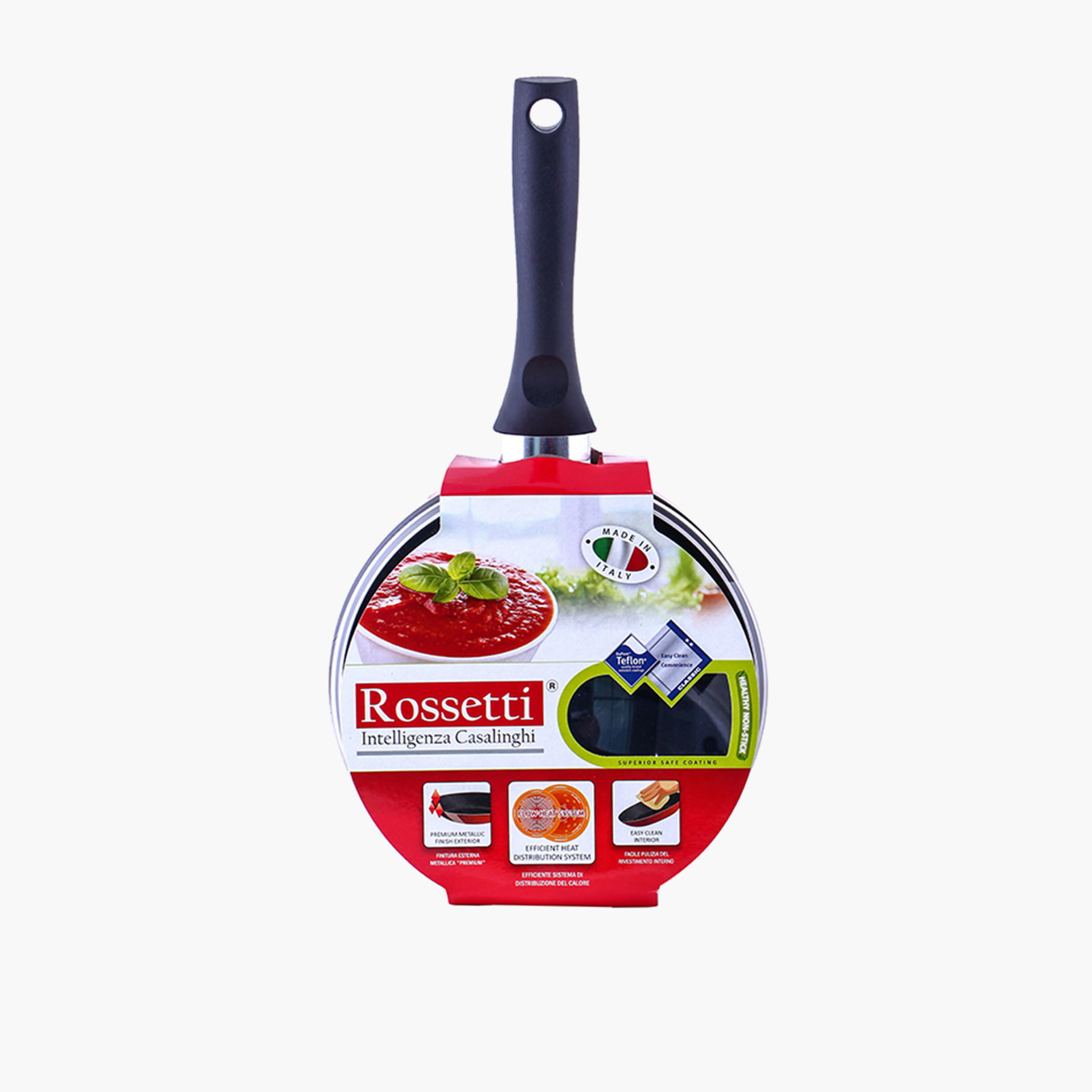 قدر صلصة ألومنيوم بغطاء زجاجي روسو من روسيتي - 18 سم-household-kitchen-cookware-potsandpans-image-2