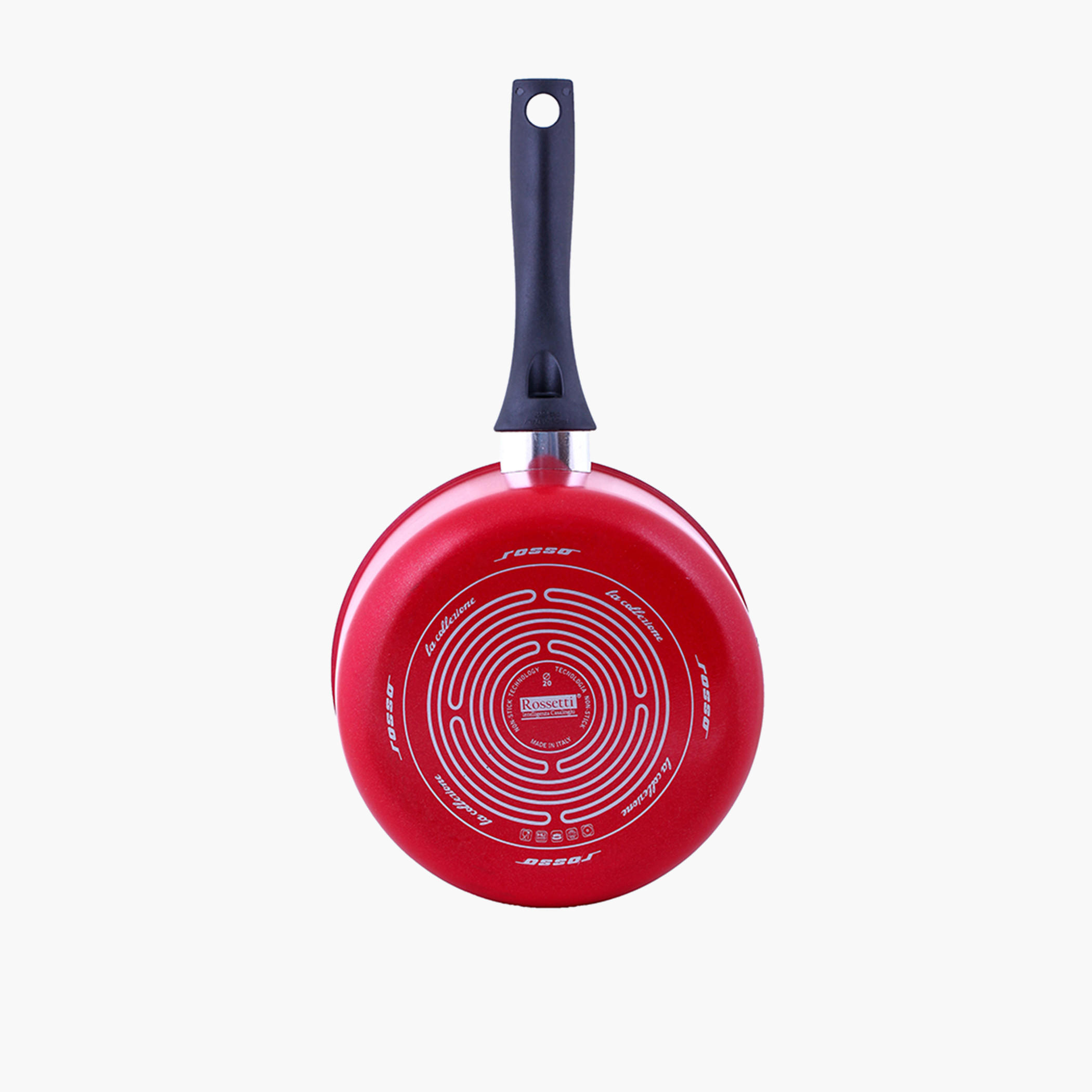 Rossetti Rosso Aluminium Saucepan With Glass Lid - 20 cm-household-kitchen-cookware-potsandpans-image-3
