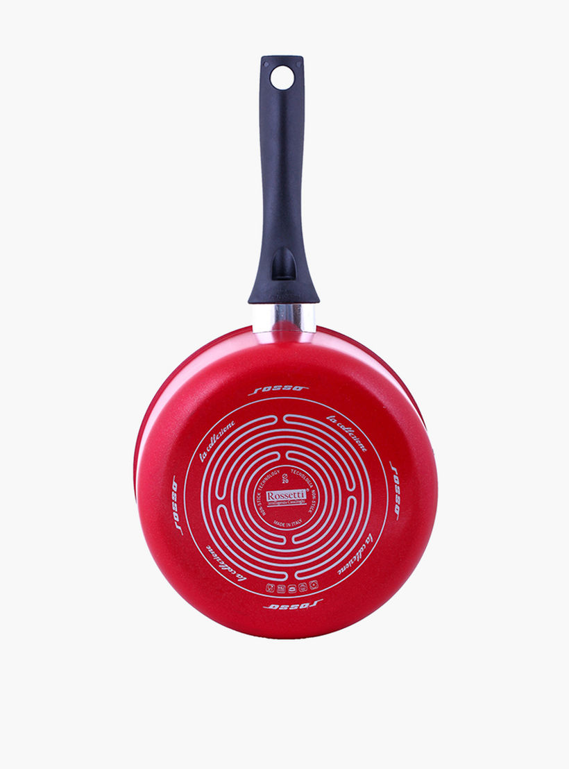 Rossetti Rosso Aluminium Saucepan With Glass Lid - 20 cm-household-kitchen-cookware-potsandpans-image-3