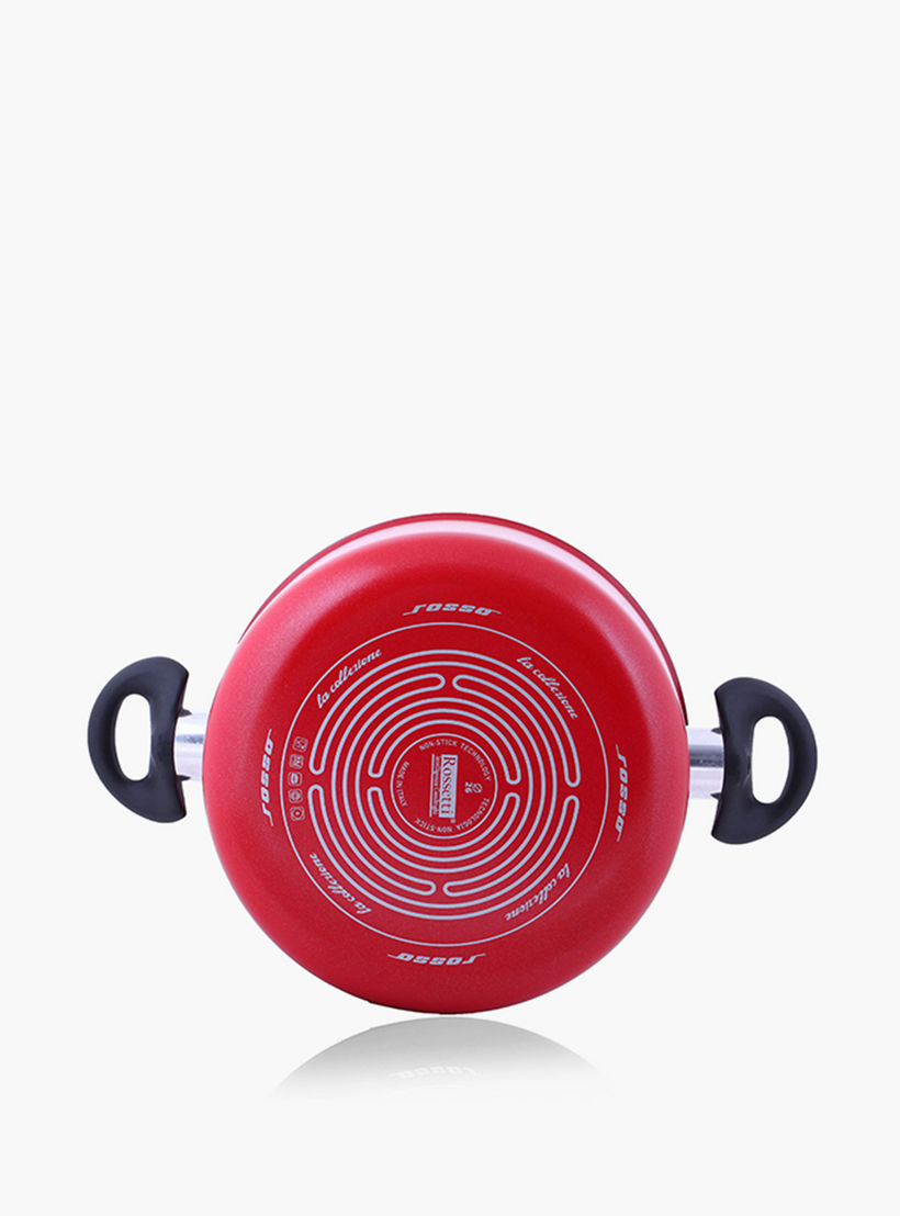 Rossetti Aluminium Casserole with Glass Lid - 28 cm-household-kitchen-cookware-potsandpans-image-4