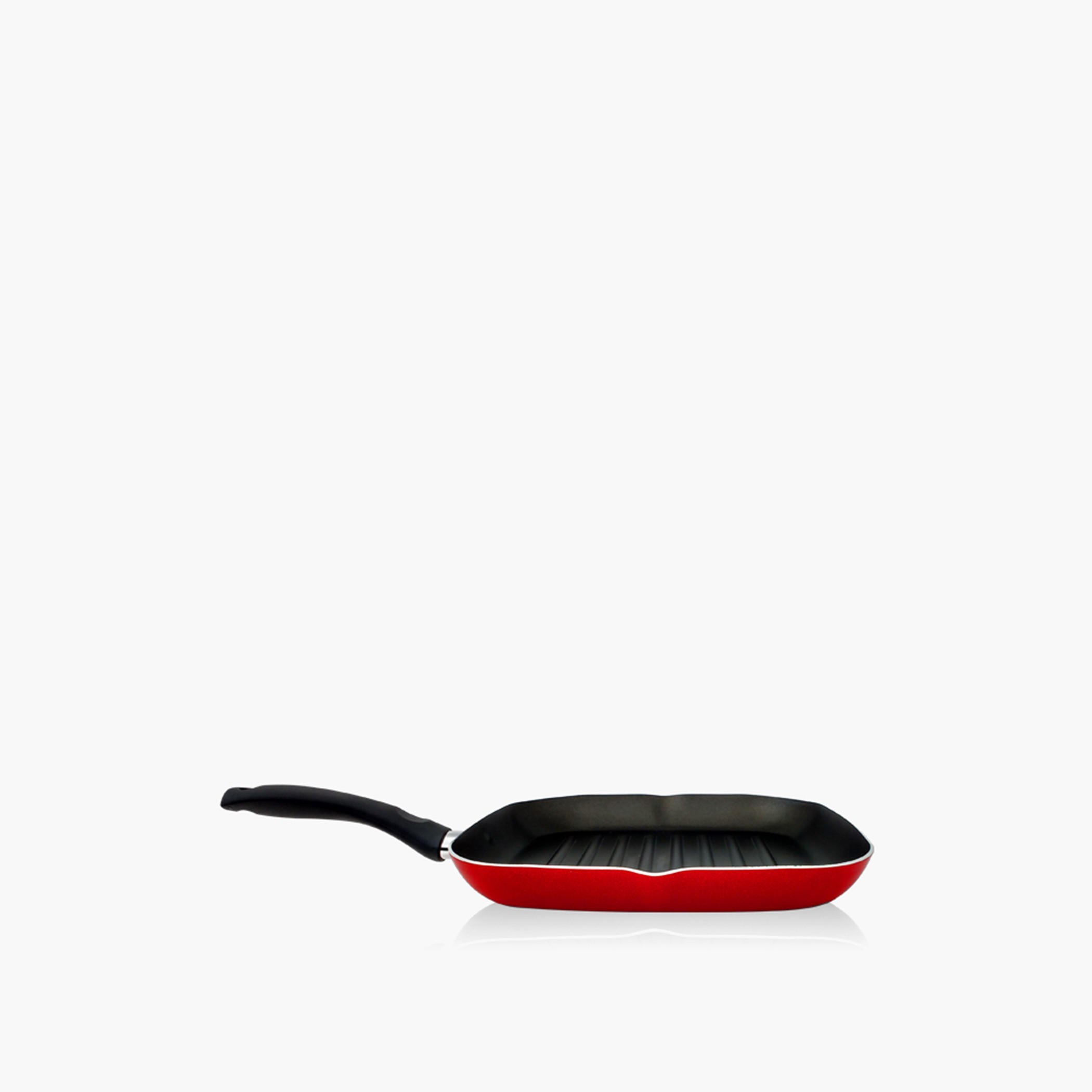 Rossetti Rosso Aluminium Grill Pan - 28x28 cm-household-kitchen-cookware-potsandpans-image-4