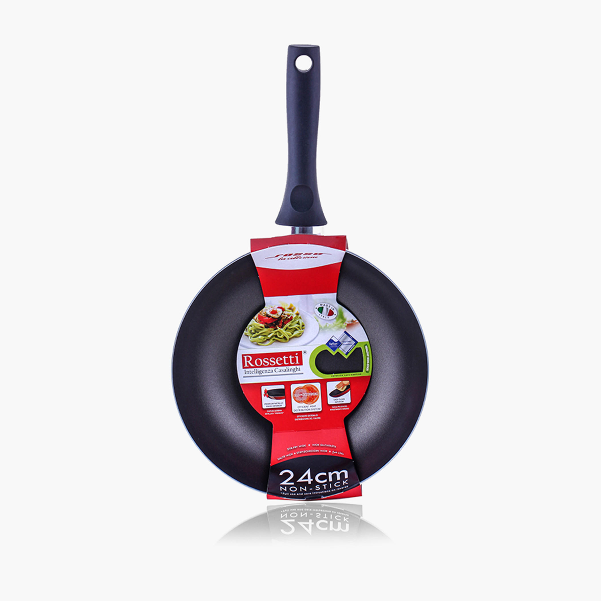 مقلاة ووك ألومنيوم روسو من روسيتي - 24 سم-household-kitchen-cookware-potsandpans-image-2