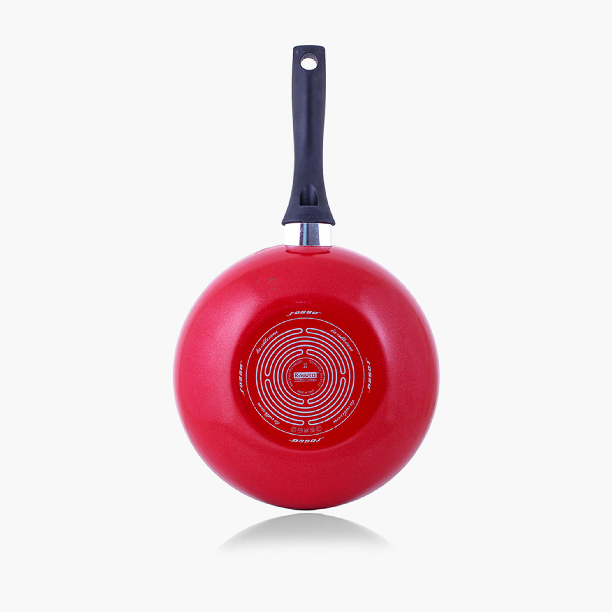 Rossetti Rosso Aluminium Wok - 24 cm-household-kitchen-cookware-potsandpans-image-3