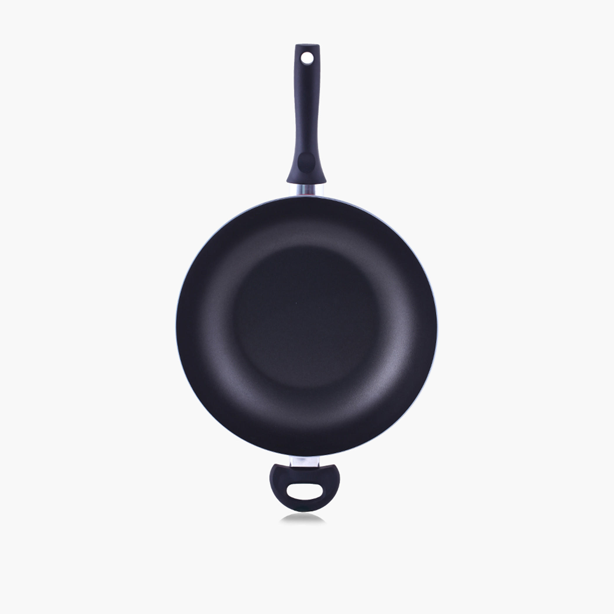 Rossetti Rosso Aluminium Wok with Handle - 32 cm-household-kitchen-cookware-potsandpans-image-1
