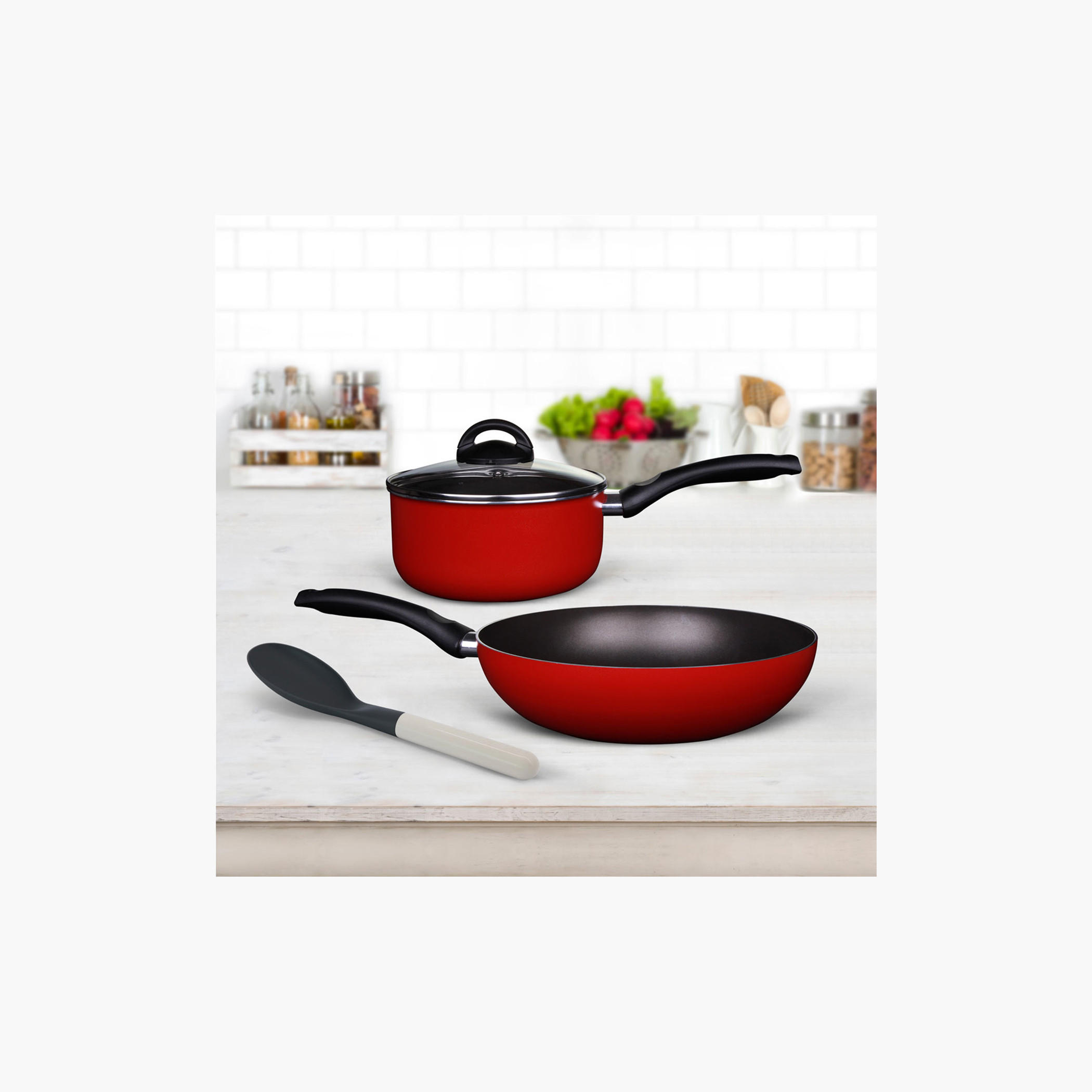 Rossetti Rosso 4-Piece Aluminium Cookware Set-household-kitchen-cookware-potsandpans-image-2