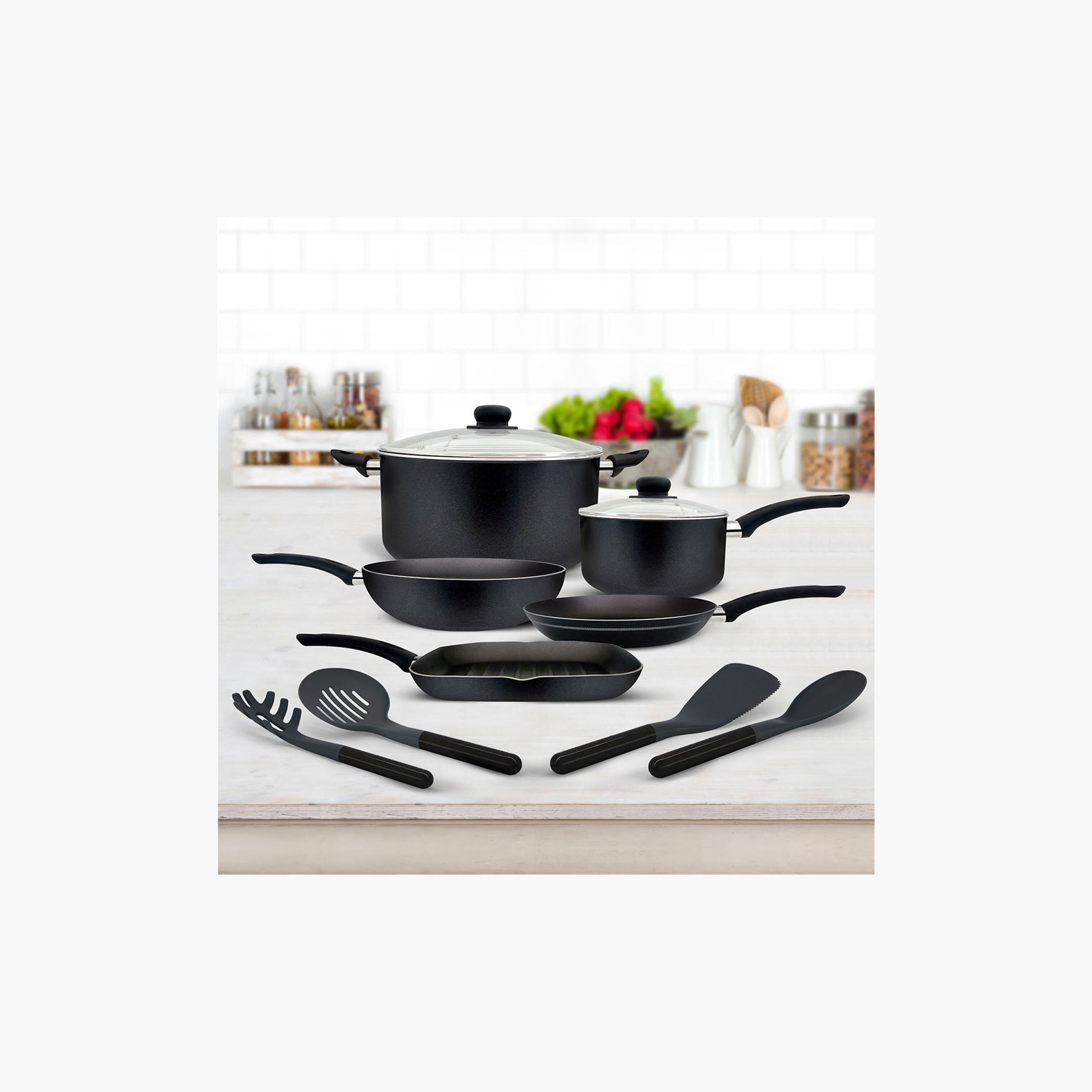 Rossetti Milano 11-Piece Aluminium Cookware Set-household-kitchen-cookware-cookwareandsets-image-1