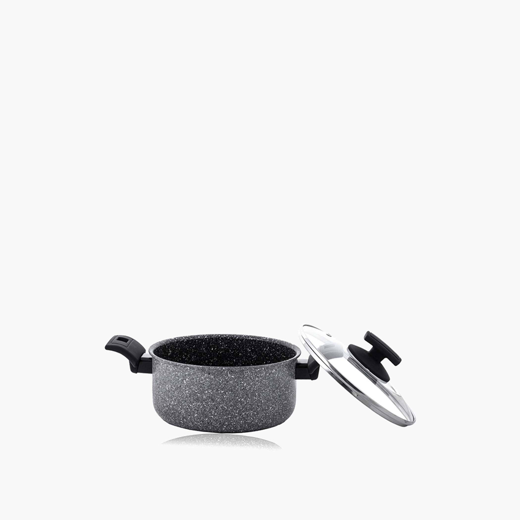 Rossetti Elementi Natura Aluminium Non-Stick Casserole with Lid - 24 cms-household-kitchen-cookware-potsandpans-image-2