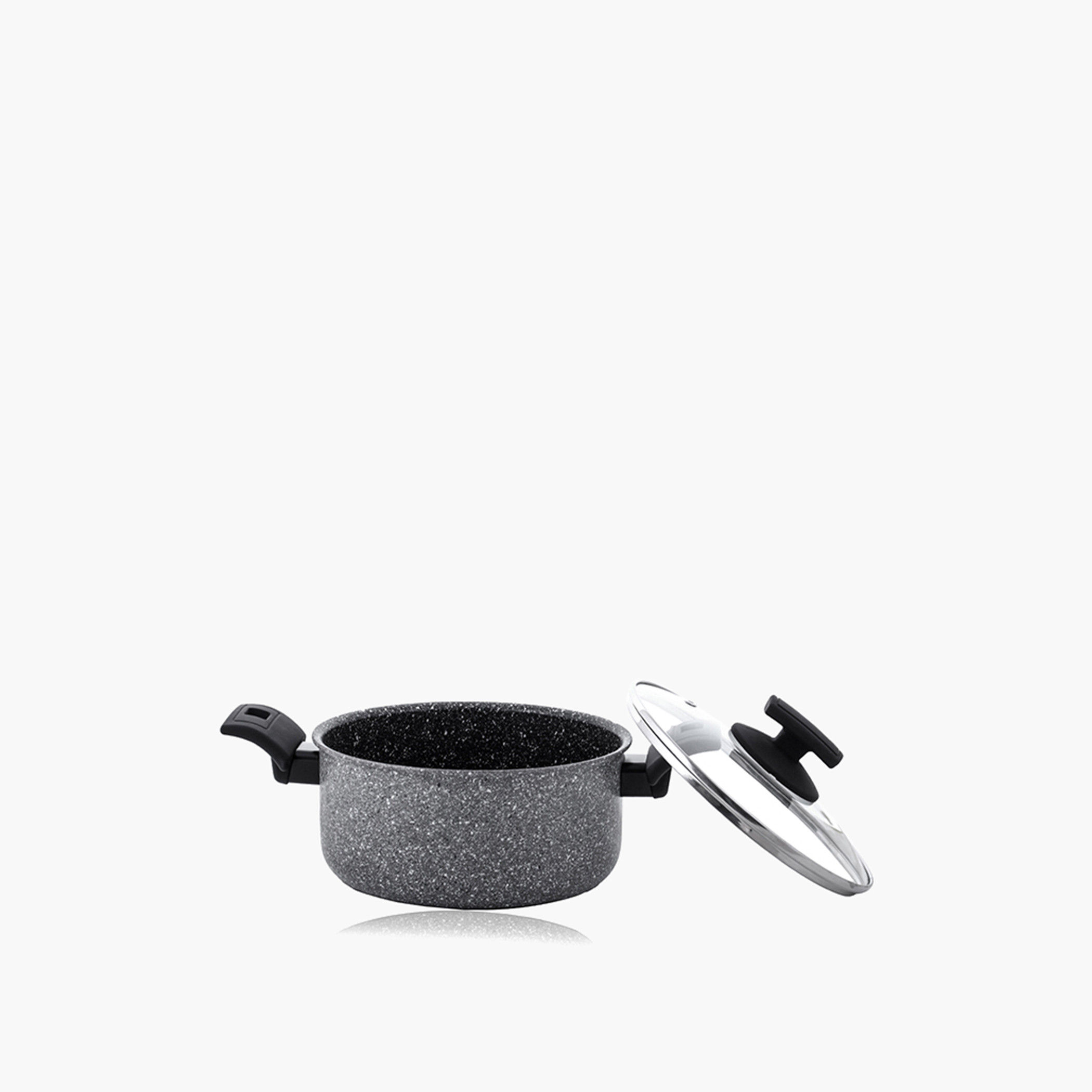 Rossetti Elementi Natura Aluminium Non-Stick Casserole with Lid - 24 cms-household-kitchen-cookware-potsandpans-image-2