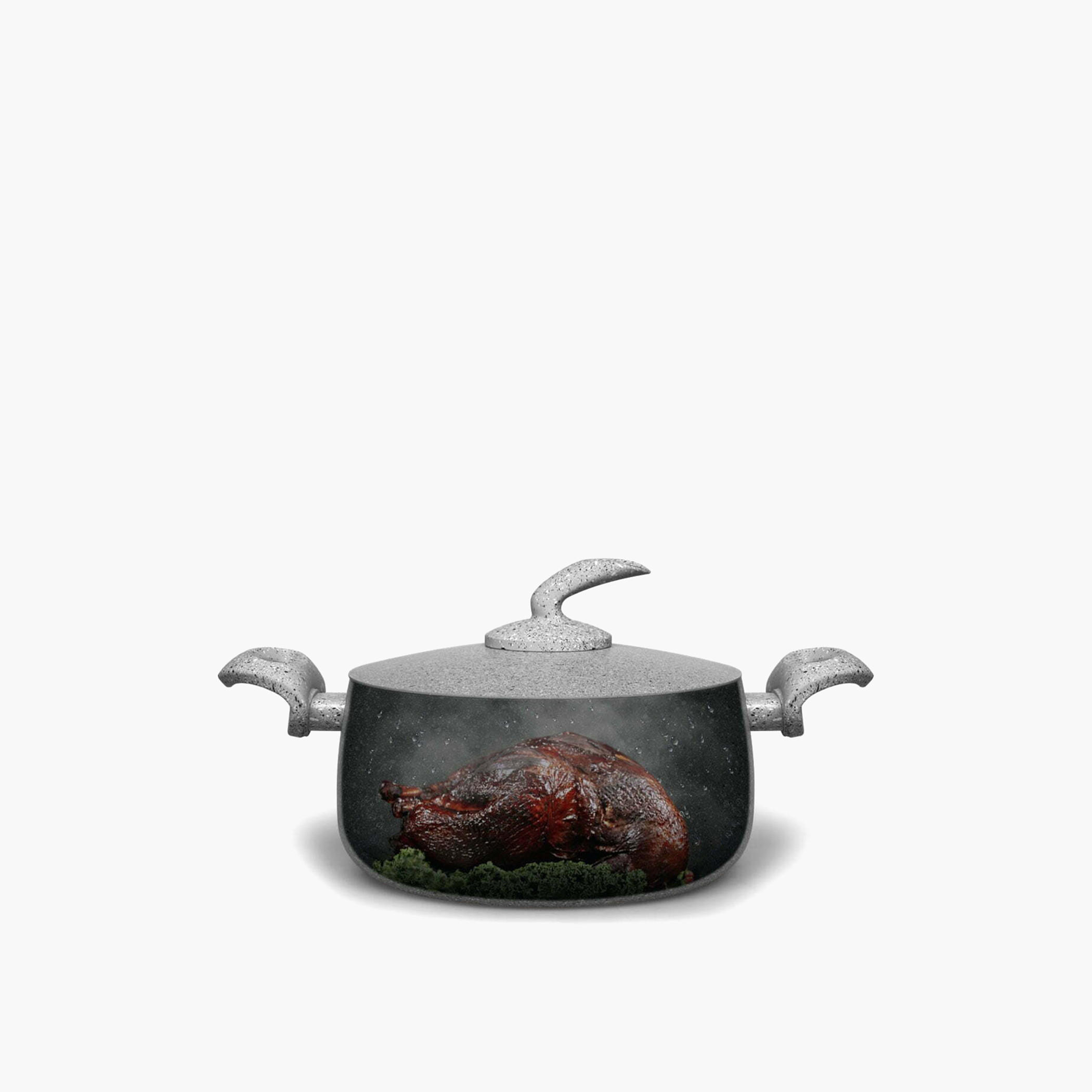 Rossetti Elementi Natura Porcelain Enamel Stock Pot - 24 cms-household-kitchen-cookware-potsandpans-image-1