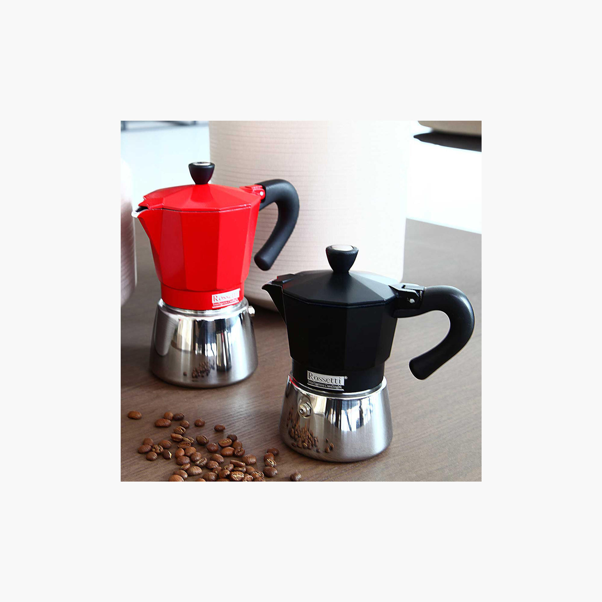Rossetti Mio Moka 3-Cup Espresso Coffee Maker Pot-household-dining-teaandcoffee-vacuumflaskscoffeeandteapots-image-2