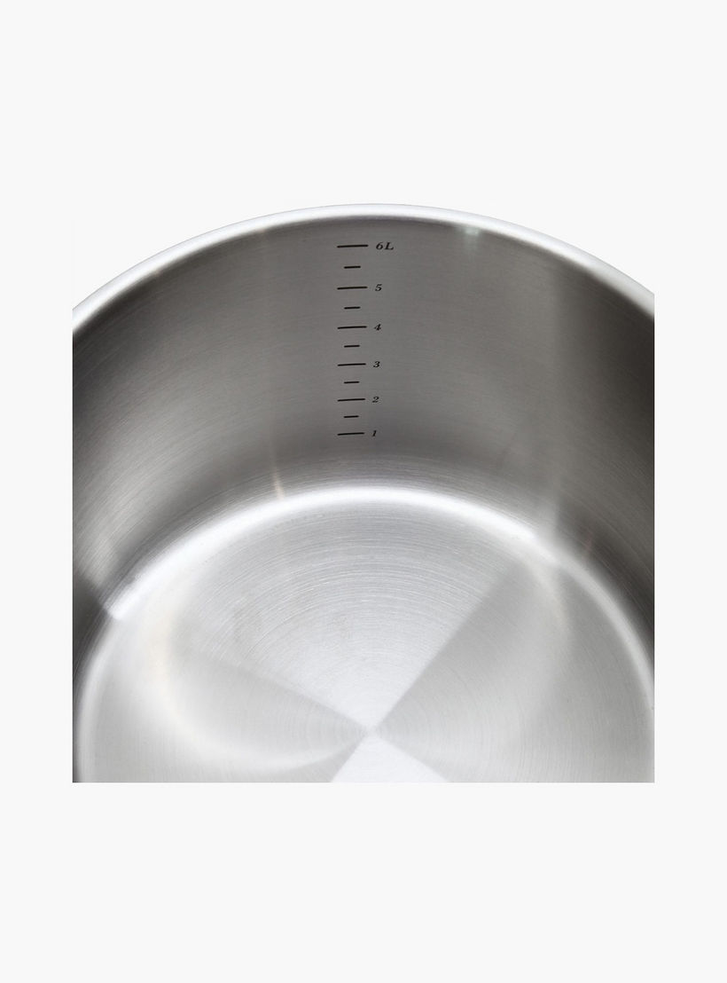 Rossetti Agostini Stainless Steel Stock Pot with Lid - 24 cms-household-kitchen-cookware-potsandpans-image-2