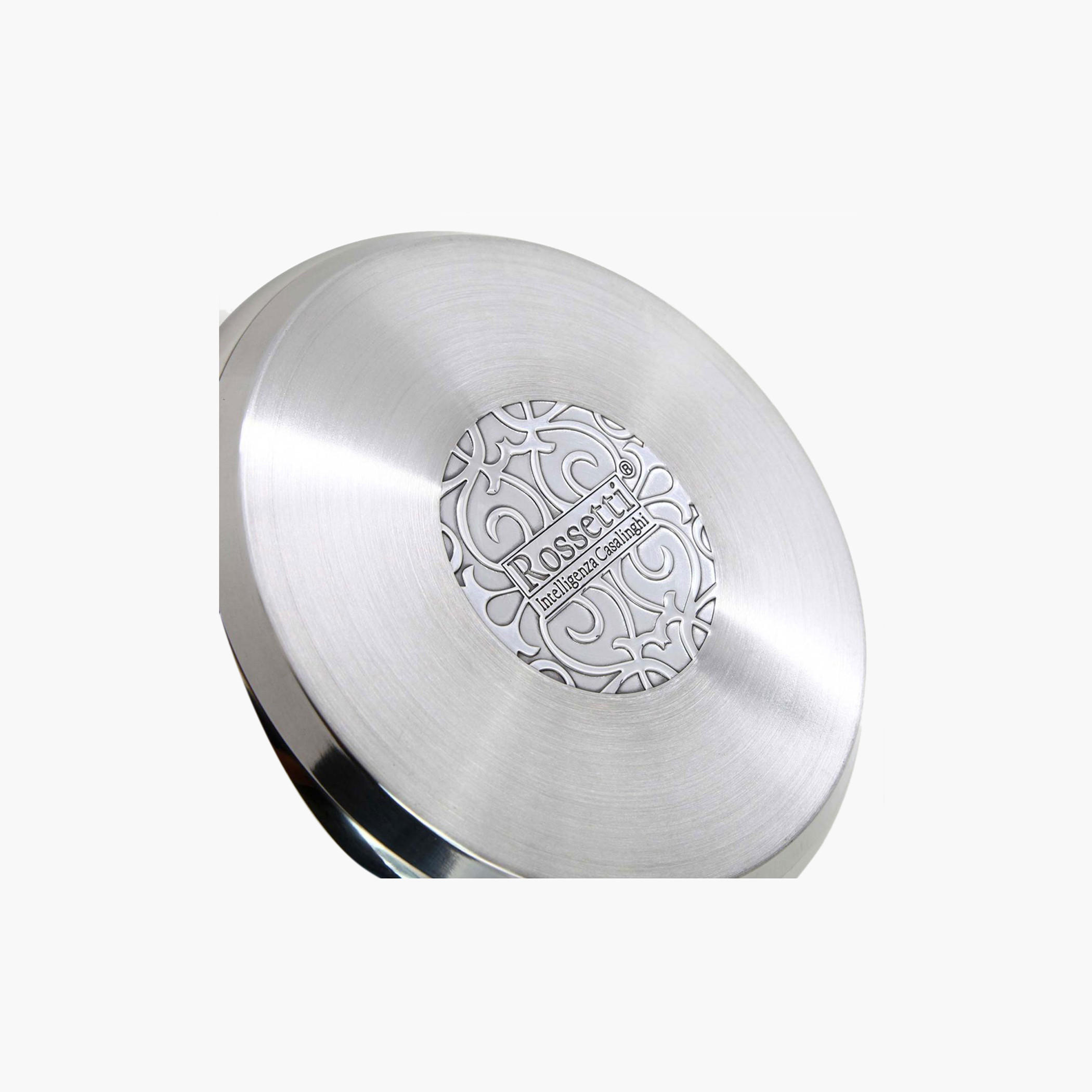 Rossetti Agostini Stainless Steel Stock Pot with Lid - 24 cms-household-kitchen-cookware-potsandpans-image-3