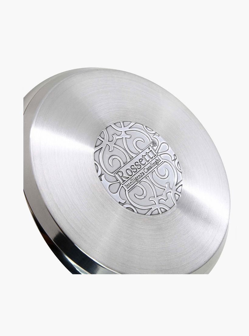 Rossetti Agostini Stainless Steel Sauce Pan with Glass Lid - 20 cms-household-kitchen-cookware-potsandpans-image-2