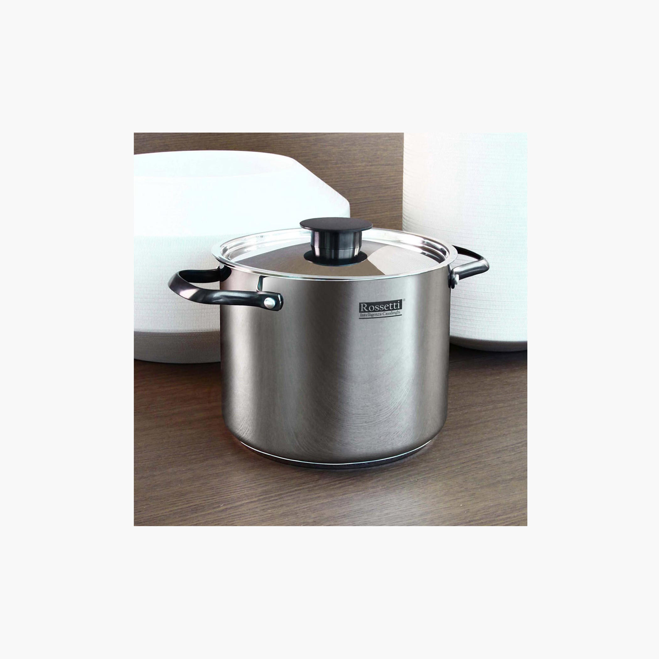 Rossetti Stainless Steel Casserole Pot - 24 cms-household-kitchen-cookware-potsandpans-image-1