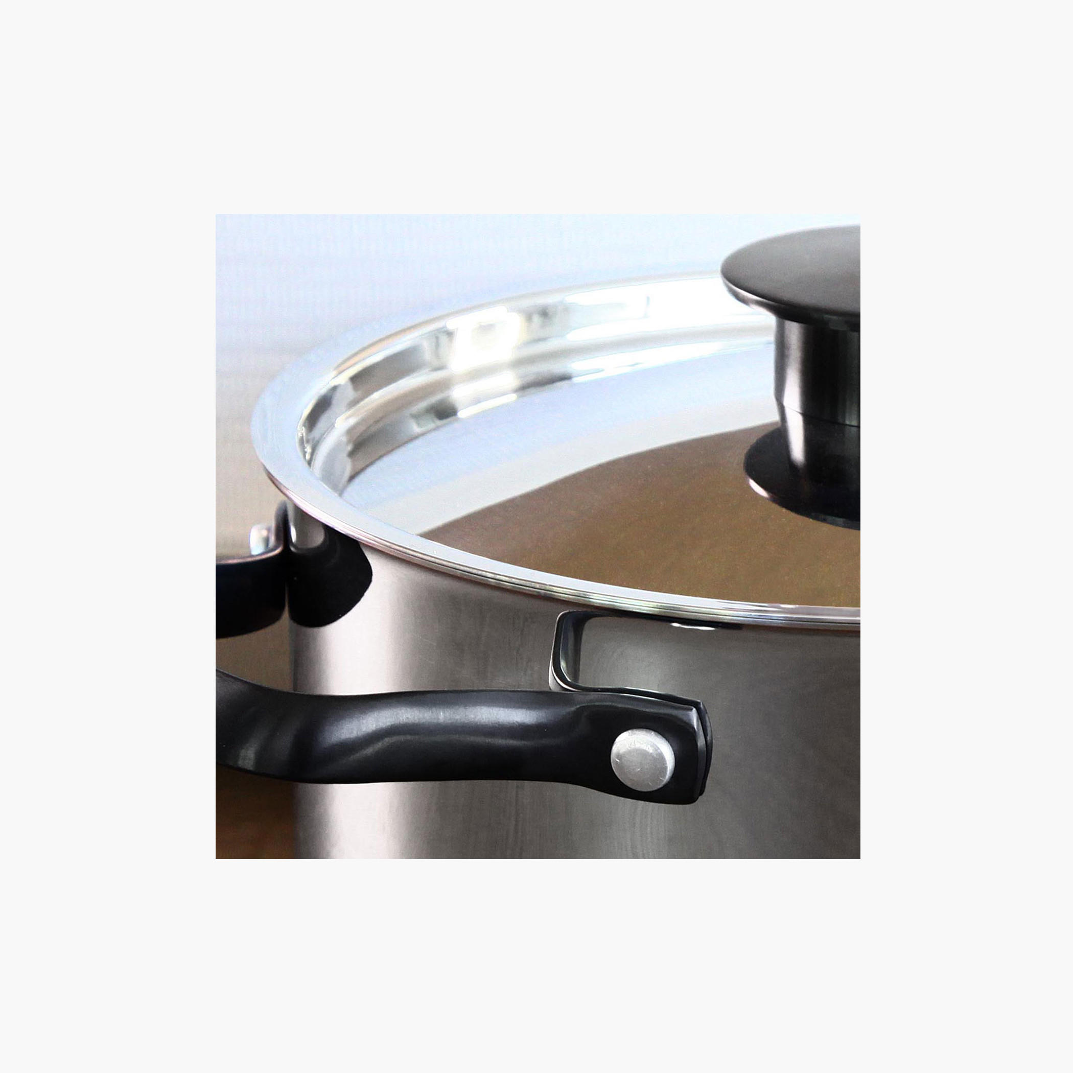 Rossetti Agostini Stainless Steel Stock Pot - 20 cm-household-kitchen-cookware-potsandpans-image-2