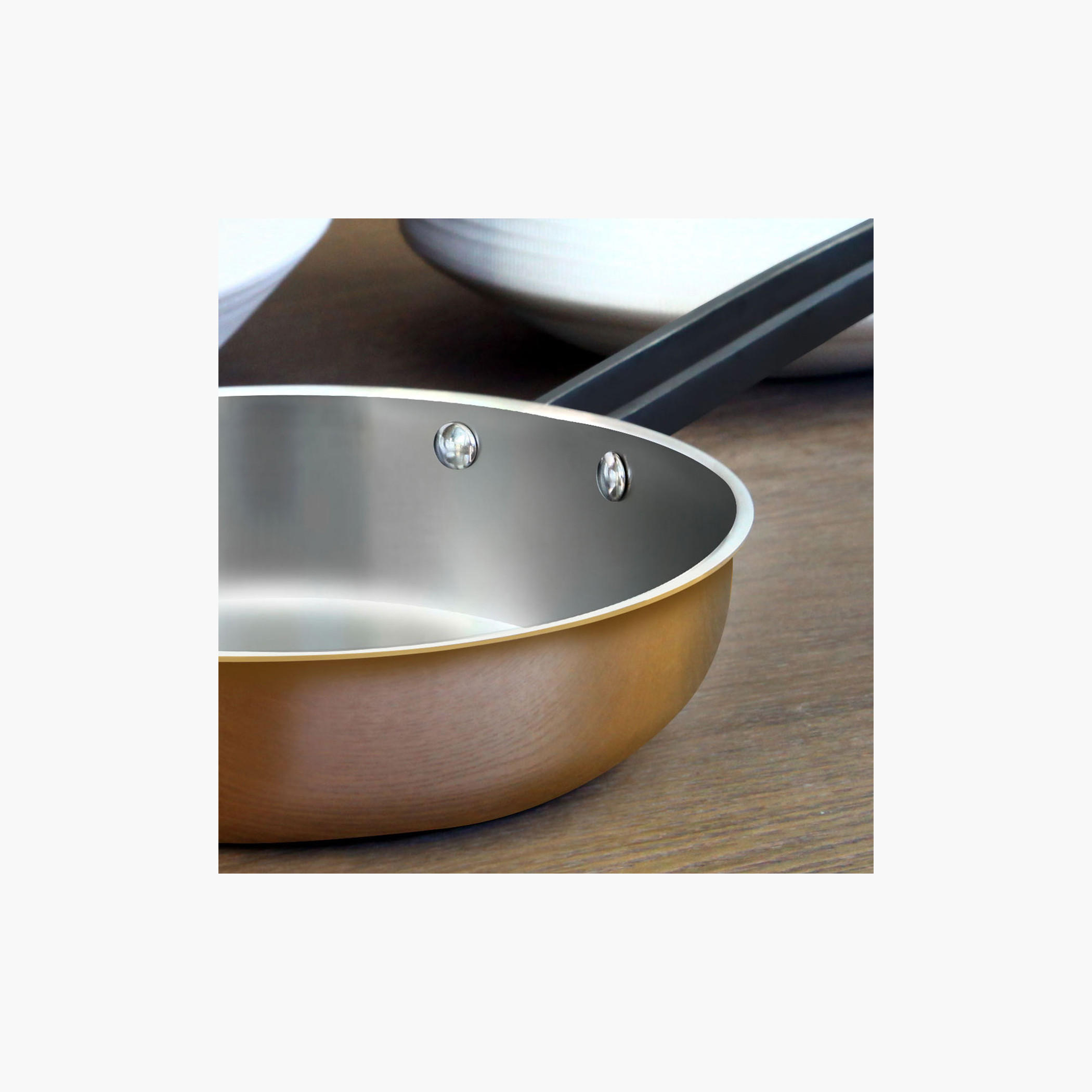 Rossetti Agostini Stainless Steel Fry Pan - 45x27 cms-household-kitchen-cookware-potsandpans-image-2