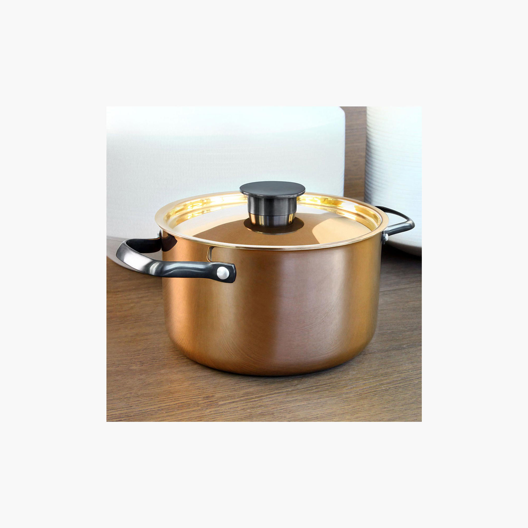 Rossetti Agostini Stainless Steel Stock Pot with Lid - 24 cm-household-kitchen-cookware-potsandpans-image-2