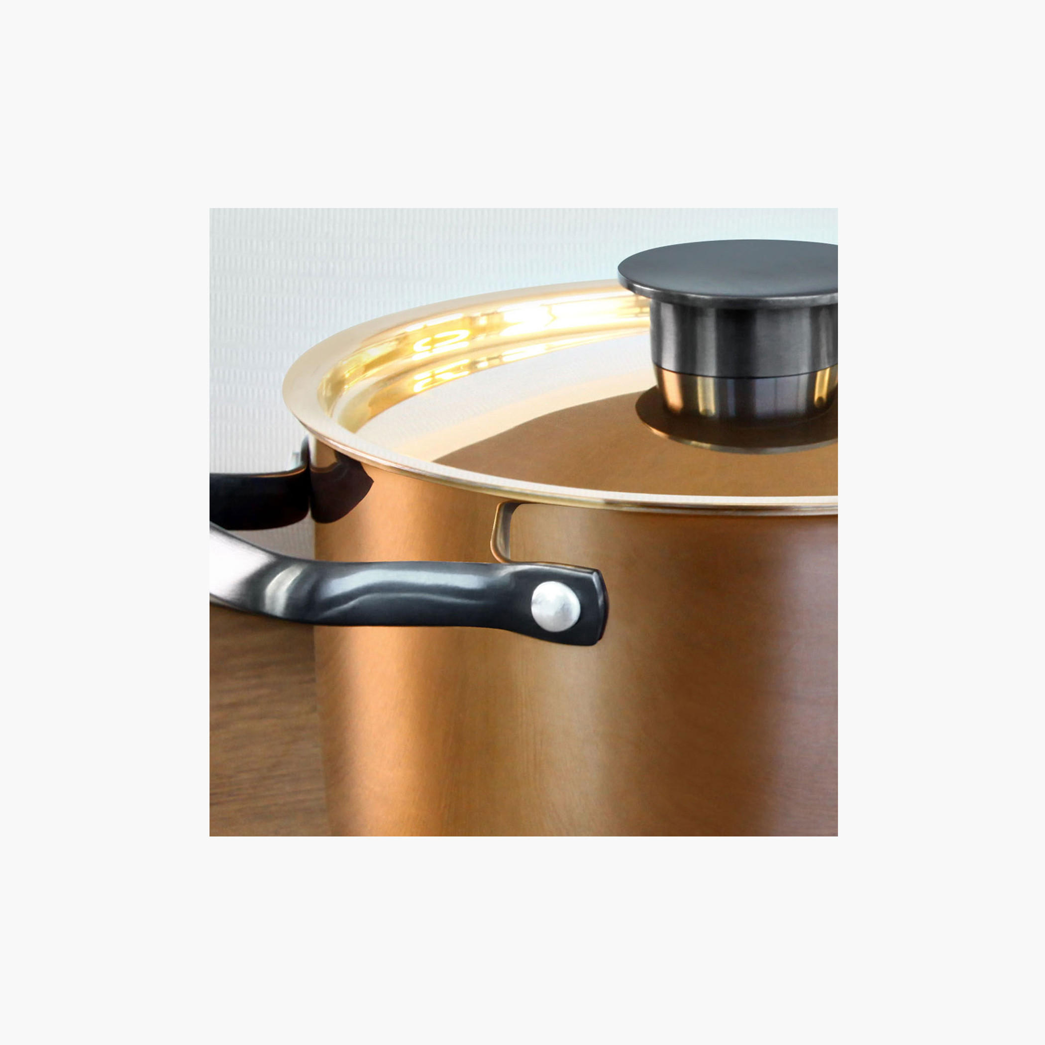 Rossetti Agostini Stainless Steel Saucepan with Lid - 20 cms-household-kitchen-cookware-potsandpans-image-2