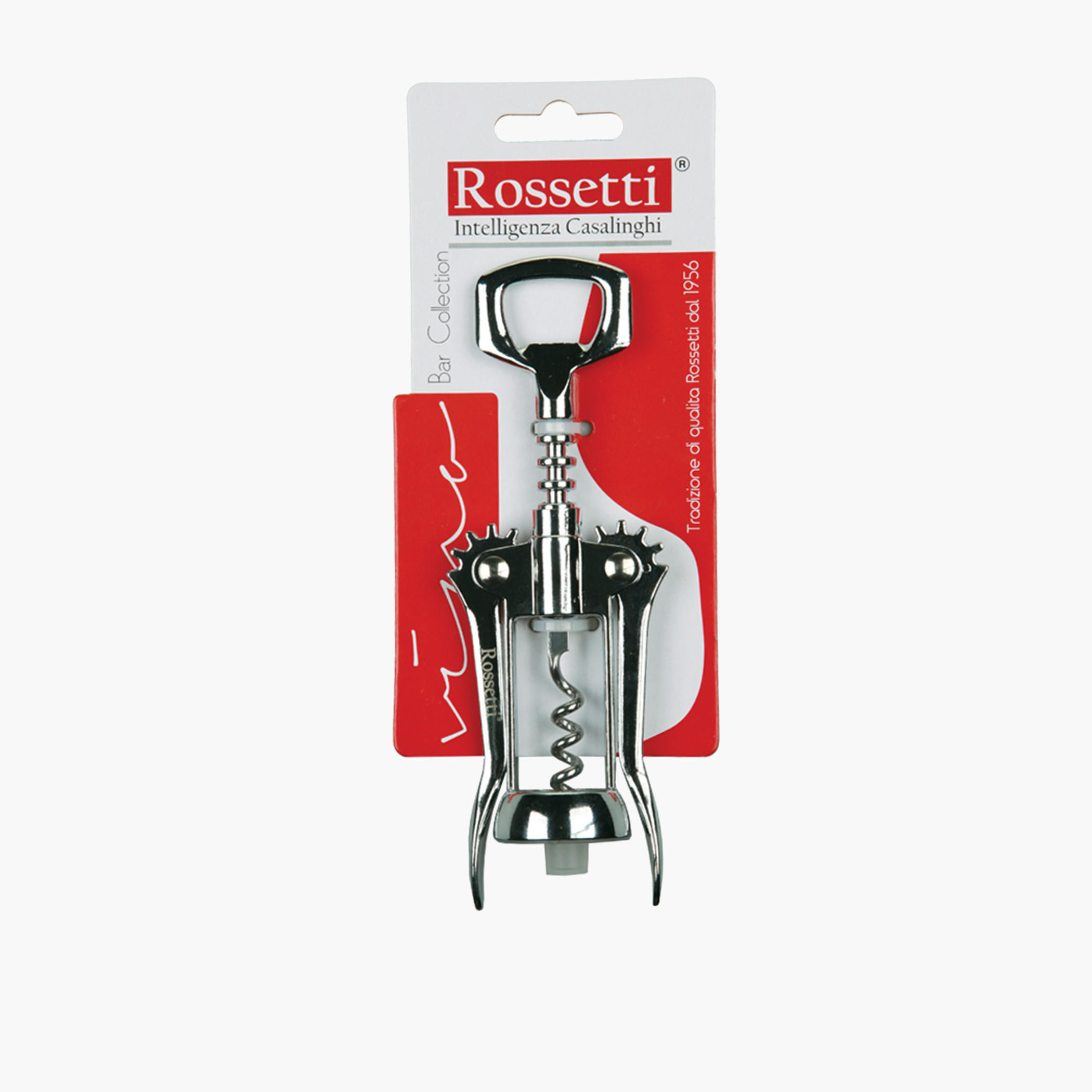 Rossetti Eco Steel Winged Corkscrew-household-kitchen-kitchentoolsandutensils-foodservingtools-image-1
