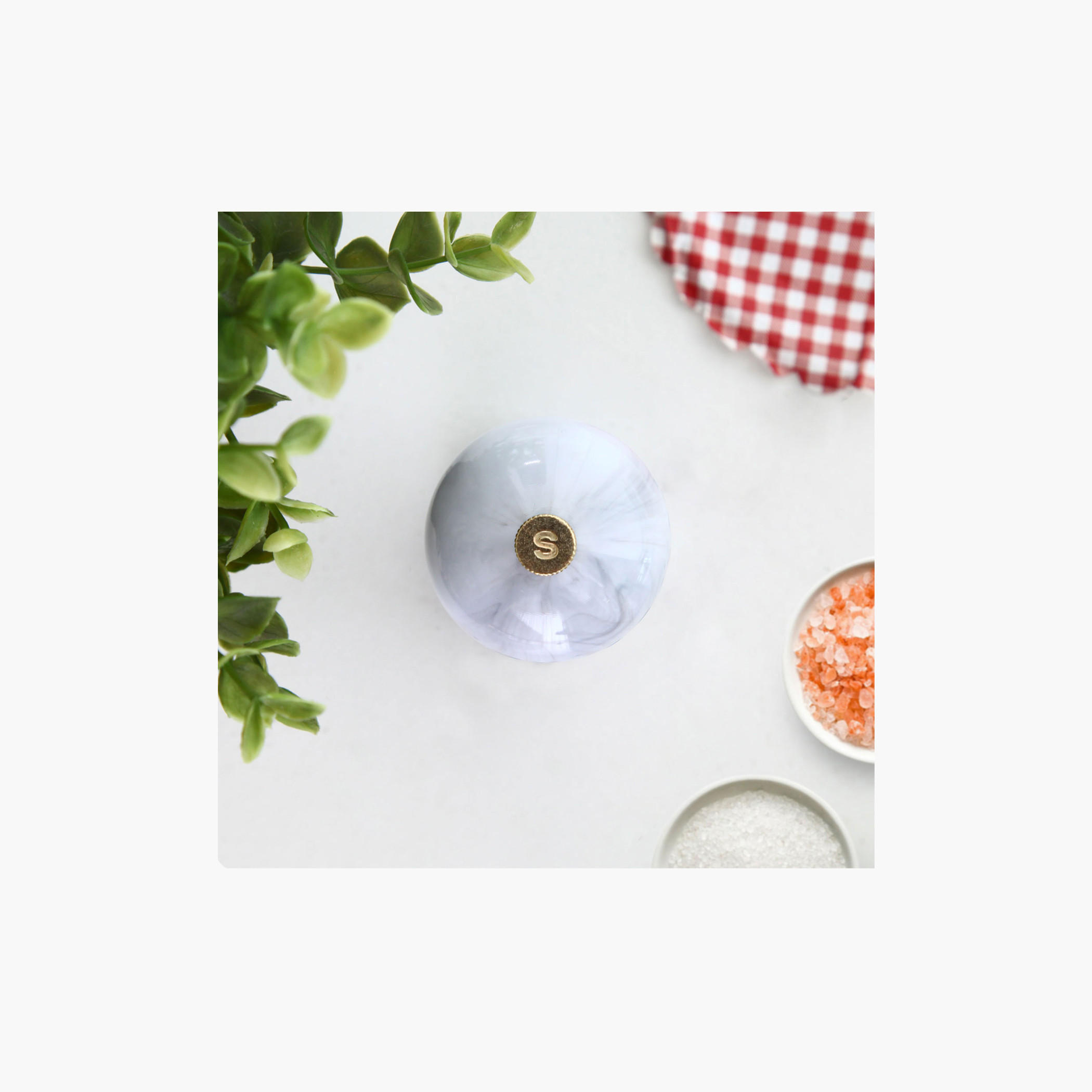 Rossetti Santorini Marble Decal Salt Grinder-household-kitchen-foodstorage-saltandpeppershakers-image-2
