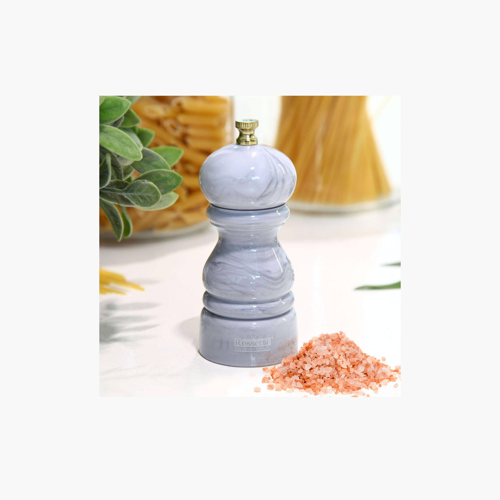 مطحنة ملح رخامية سانتوريني من روسيتي-household-kitchen-foodstorage-saltandpeppershakers-image-1