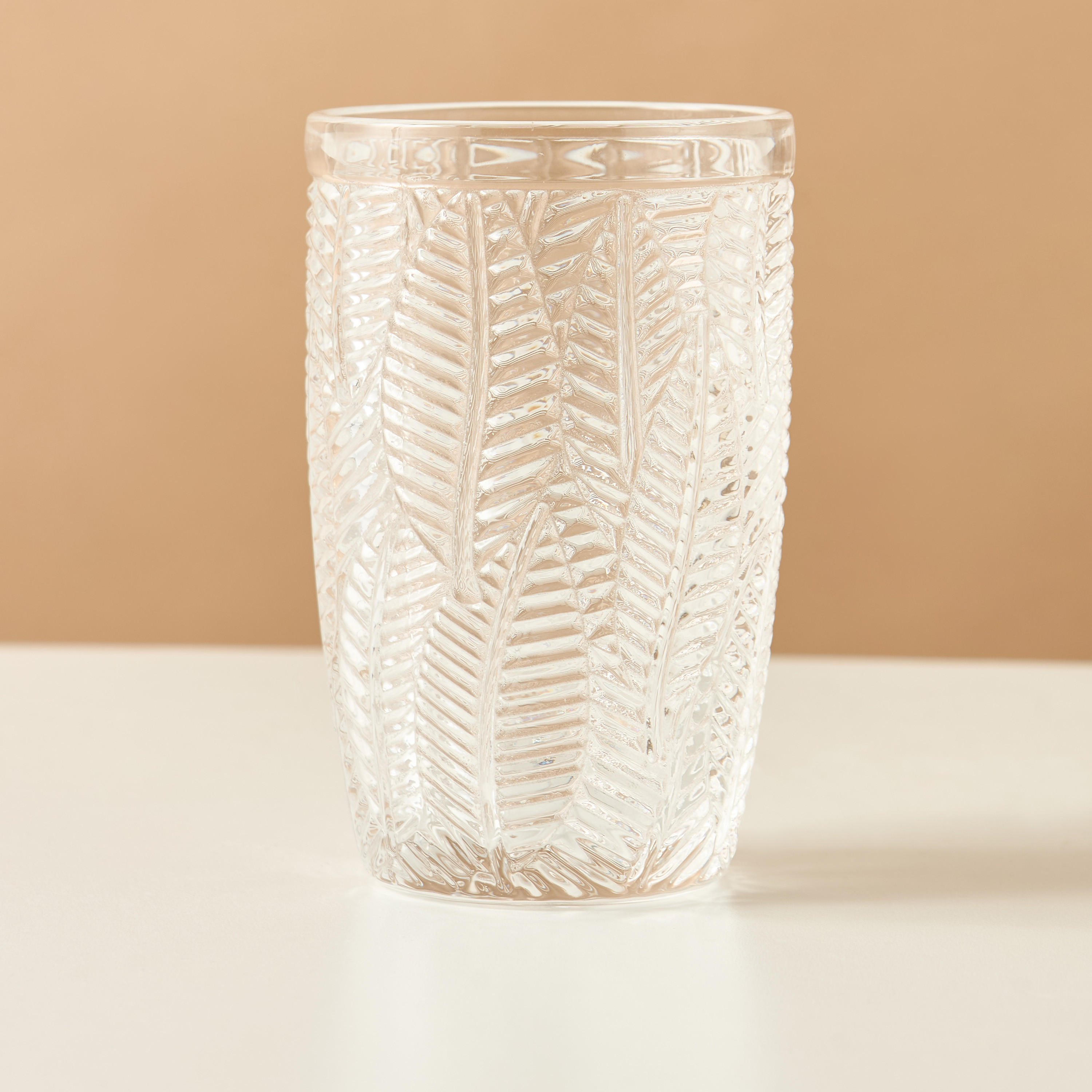 Leaf Highball Glass - Set of 4-household-dining-glassware-drinkingglasses-image-3