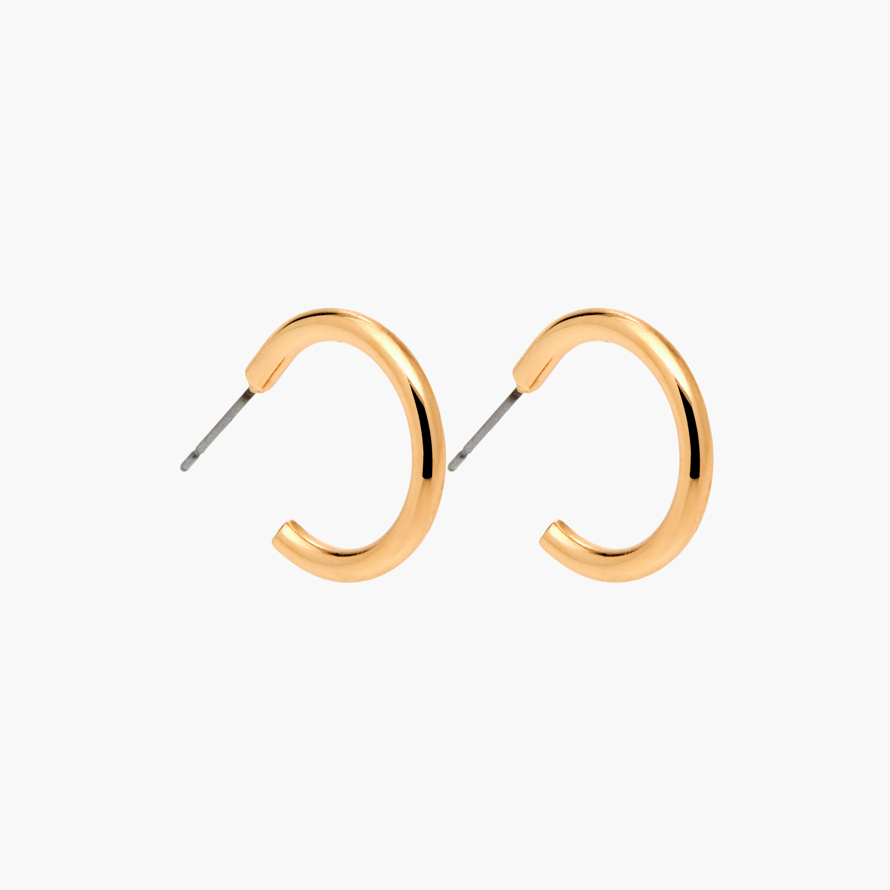 حلقان سادة طوق بمكبس إغلاق خلفي - طقم من 3-women-watchesandjewellery-jewellery-earrings-image-2