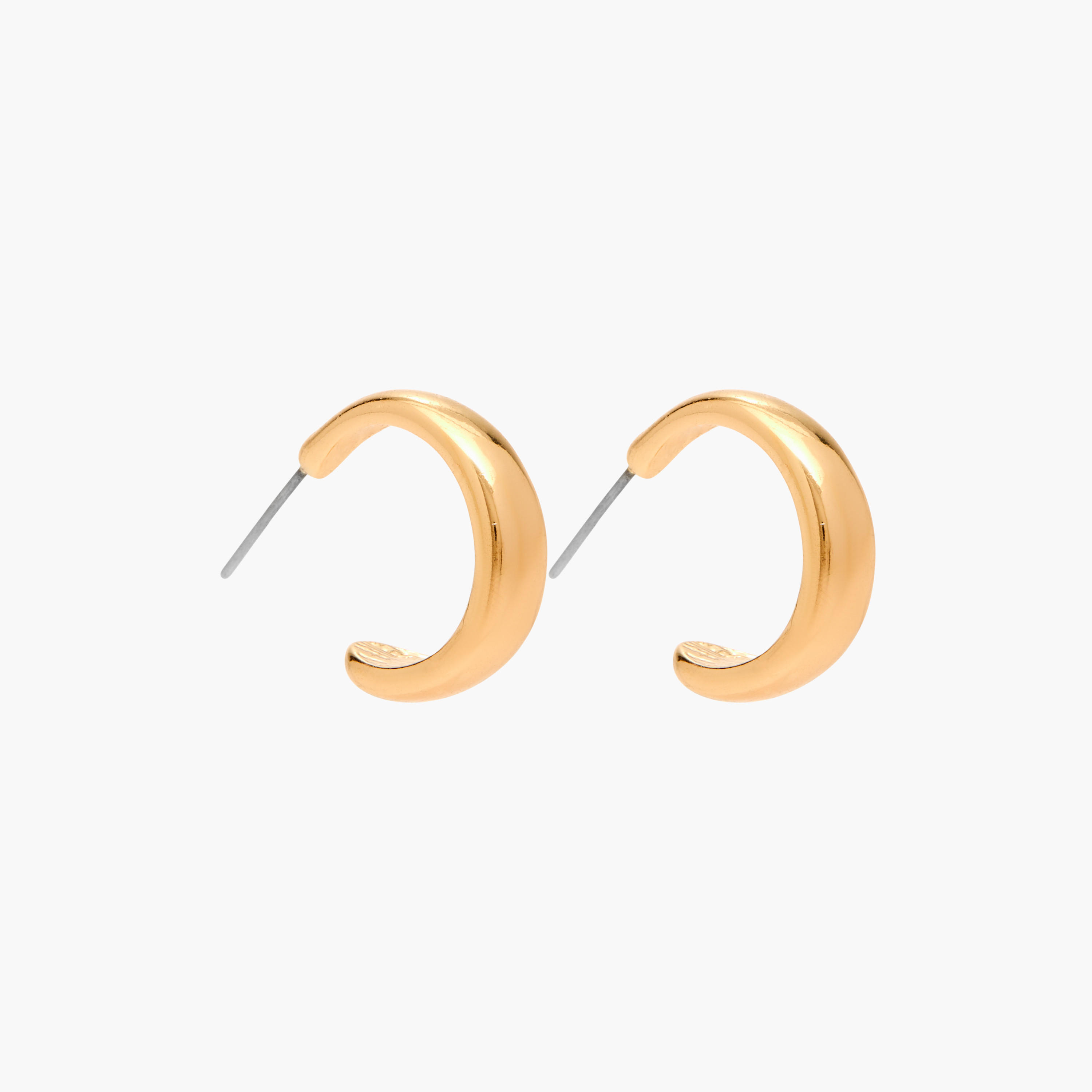 حلقان سادة طوق بمكبس إغلاق خلفي - طقم من 3-women-watchesandjewellery-jewellery-earrings-image-3