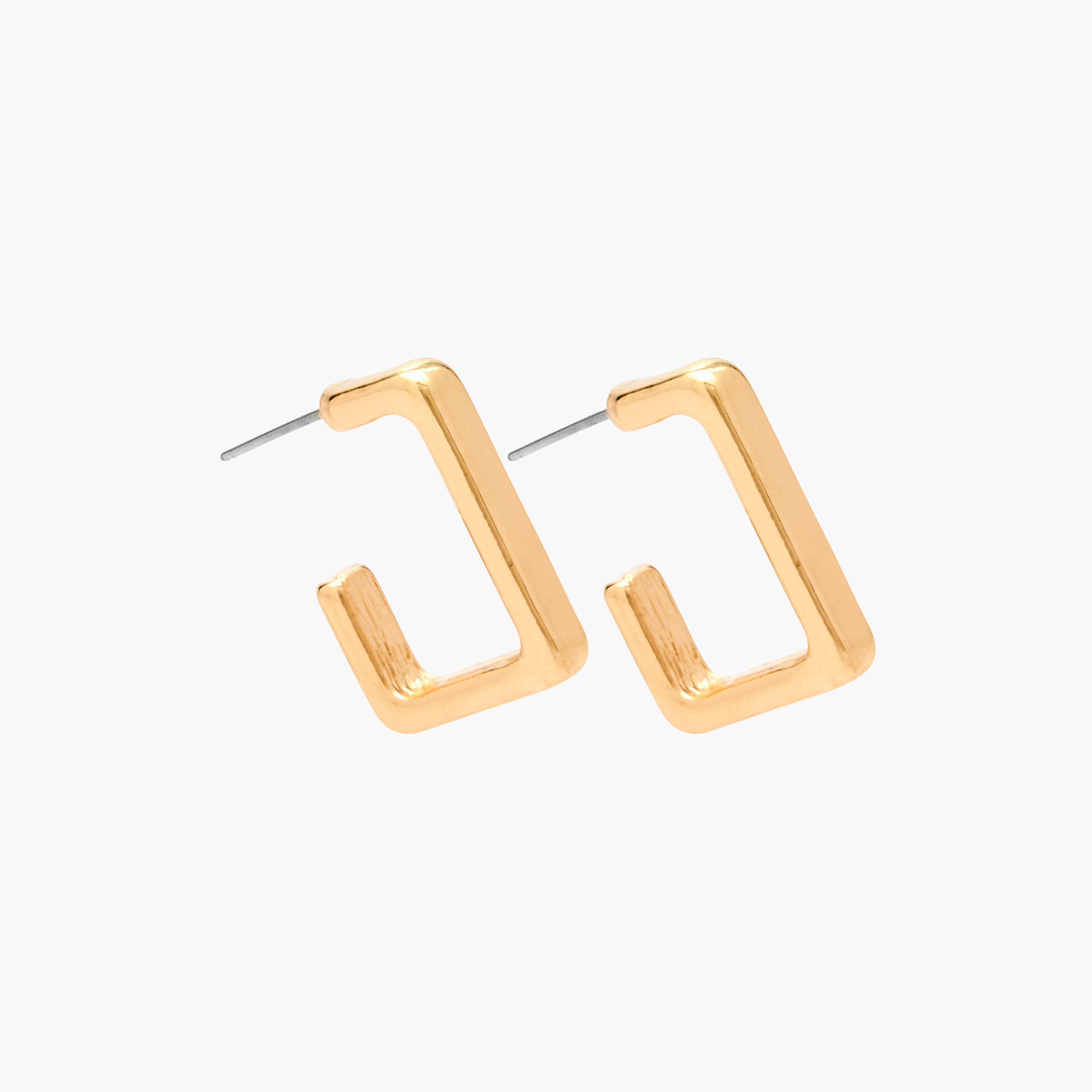 حلقان سادة طوق بمكبس إغلاق خلفي - طقم من 3-women-watchesandjewellery-jewellery-earrings-image-4