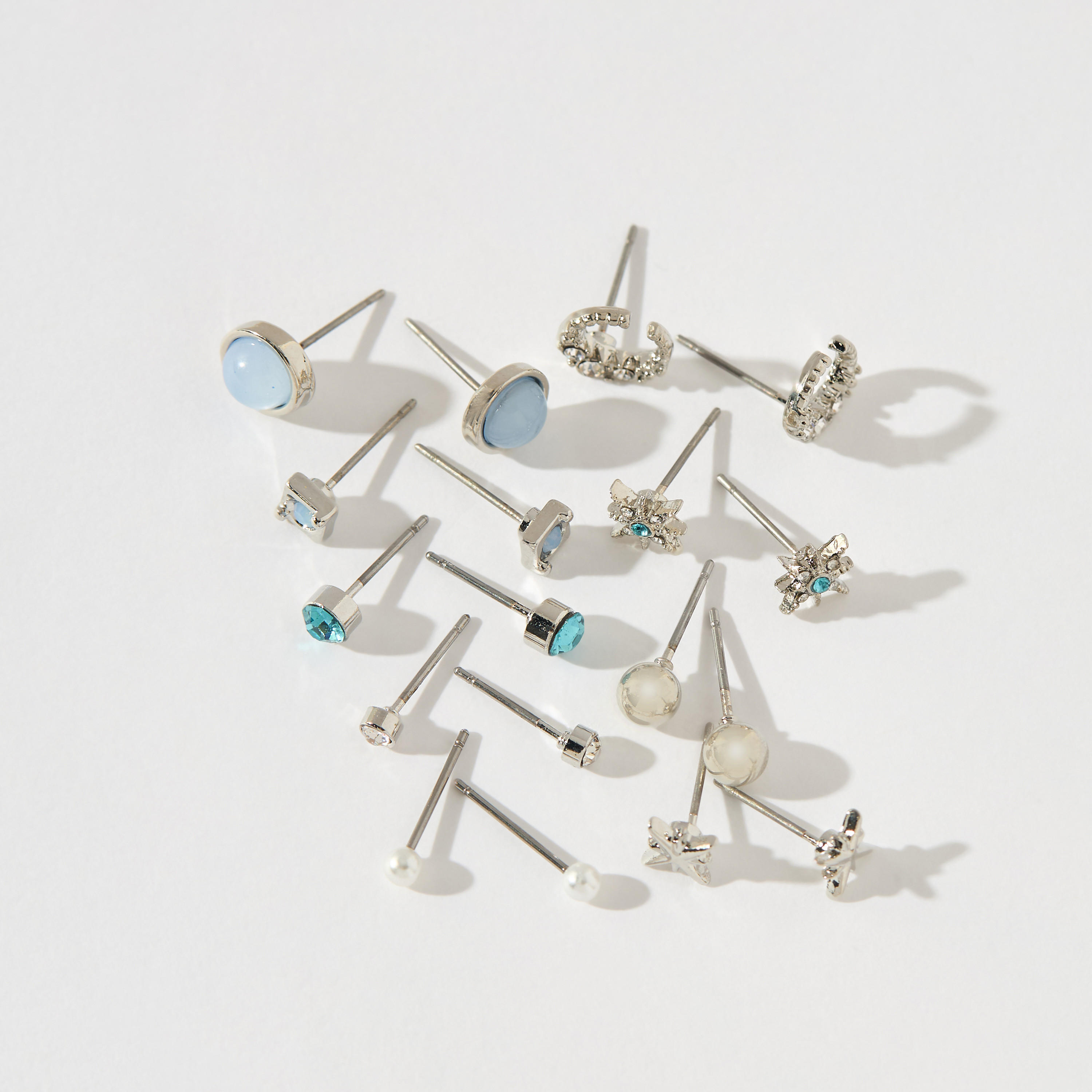 Assorted Stud Earrings with Pushback Closure - Set of 9-women-watchesandjewellery-jewellery-earrings-image-2
