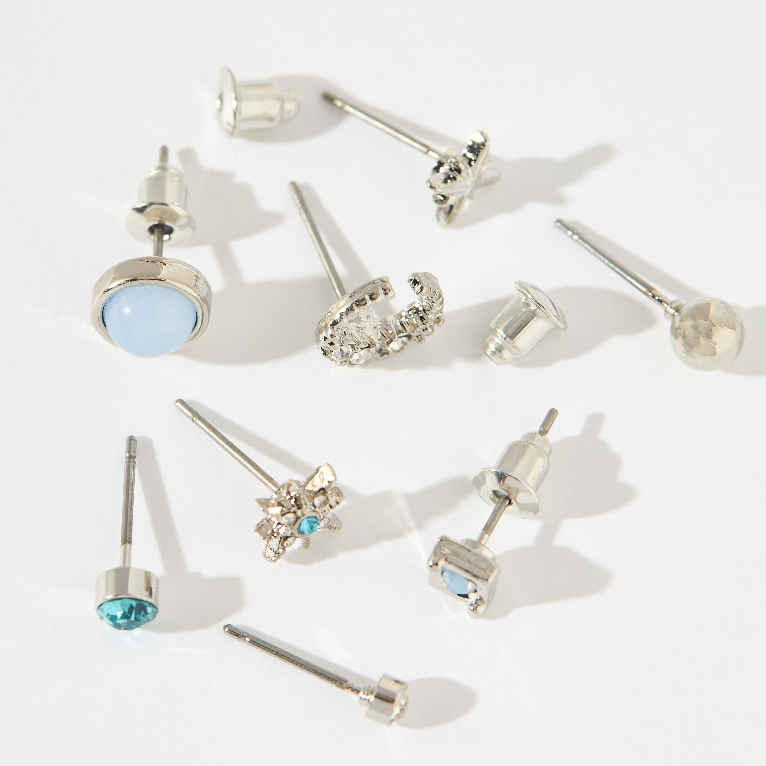 Assorted Stud Earrings with Pushback Closure - Set of 9-women-watchesandjewellery-jewellery-earrings-image-3